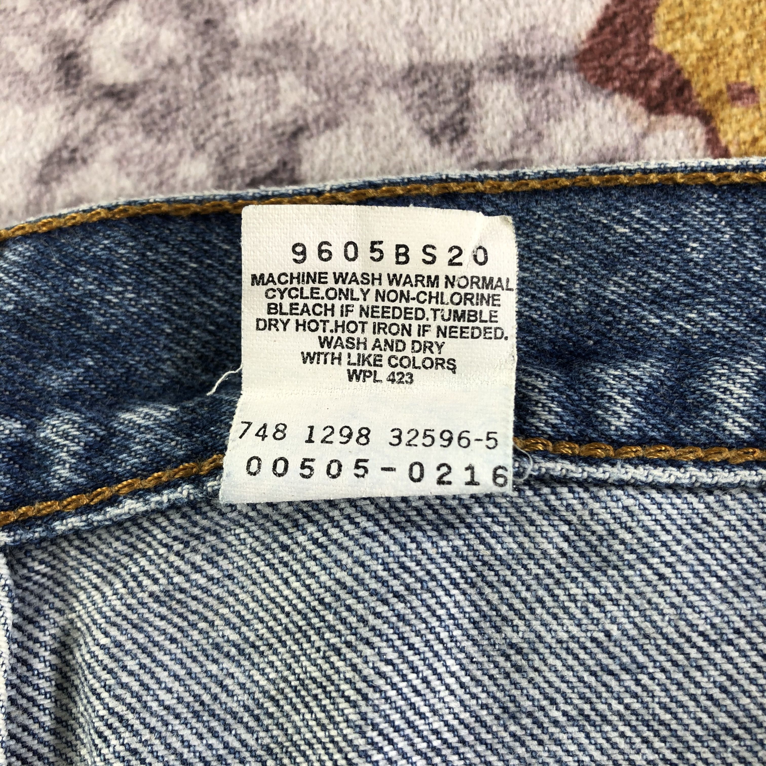 Levi's × Vintage 90s Vintage Orange Tab Levis 505 Jeans-JM3284 Size US 34 / EU 50 - 11 Thumbnail