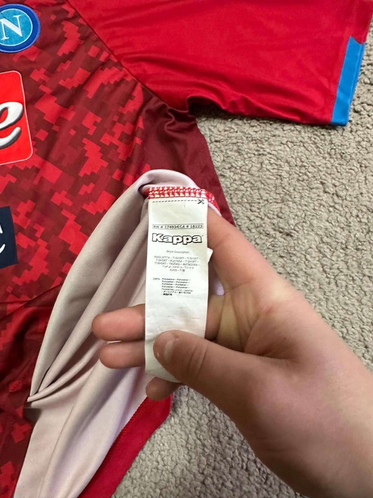 Kappa Kappa SSC Napoli 2019/20 GK Football Shirt Soocer Jersey Size US XXL / EU 58 / 5 - 5 Thumbnail