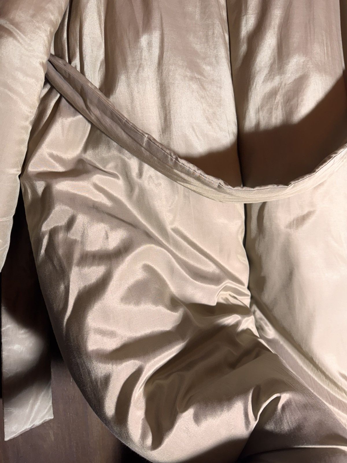 Lemaire lemaire runway fw21 beige silk dawn jacket coat 38 Size S / US 4 / IT 40 - 12 Thumbnail