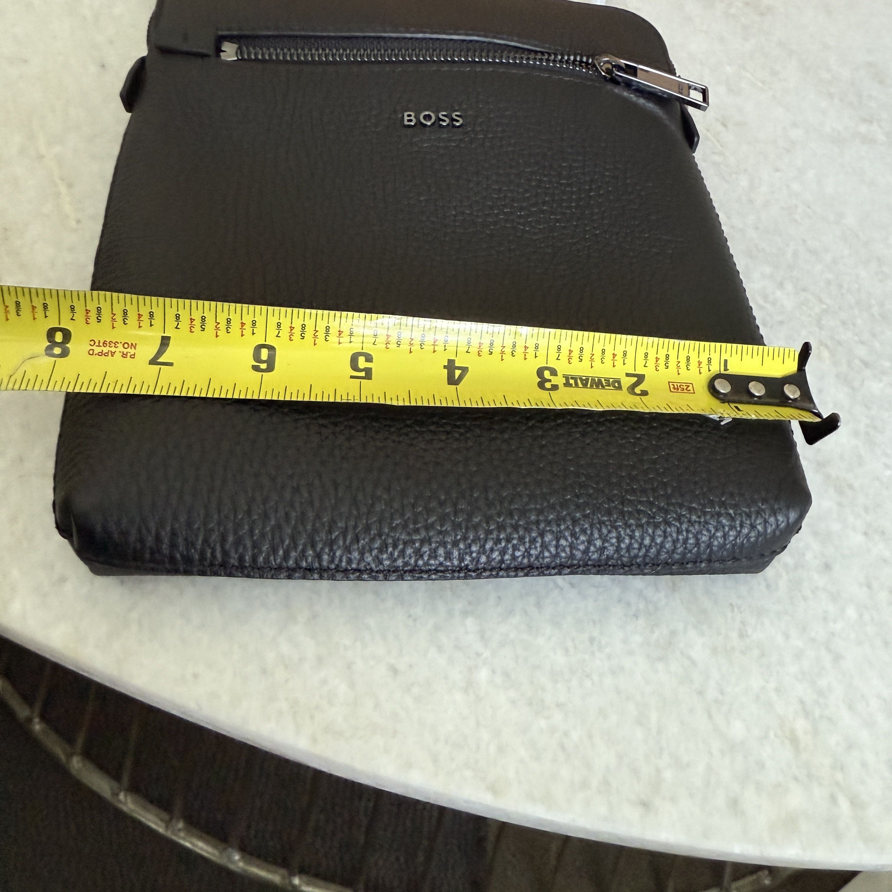 Hugo Boss HUGO BOSS Morval_S All Leather Zip Env_O Bag 50517985 Black Size ONE SIZE - 10 Thumbnail