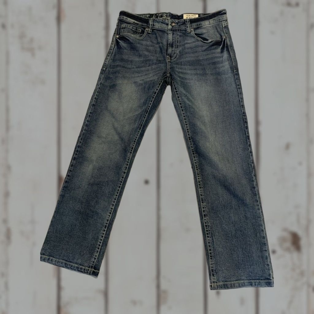 Vintage Axel Jeans Men's Slim Bootcut Denim 34x32 Blue Stretch Size US 34 / EU 50 - 1 Thumbnail