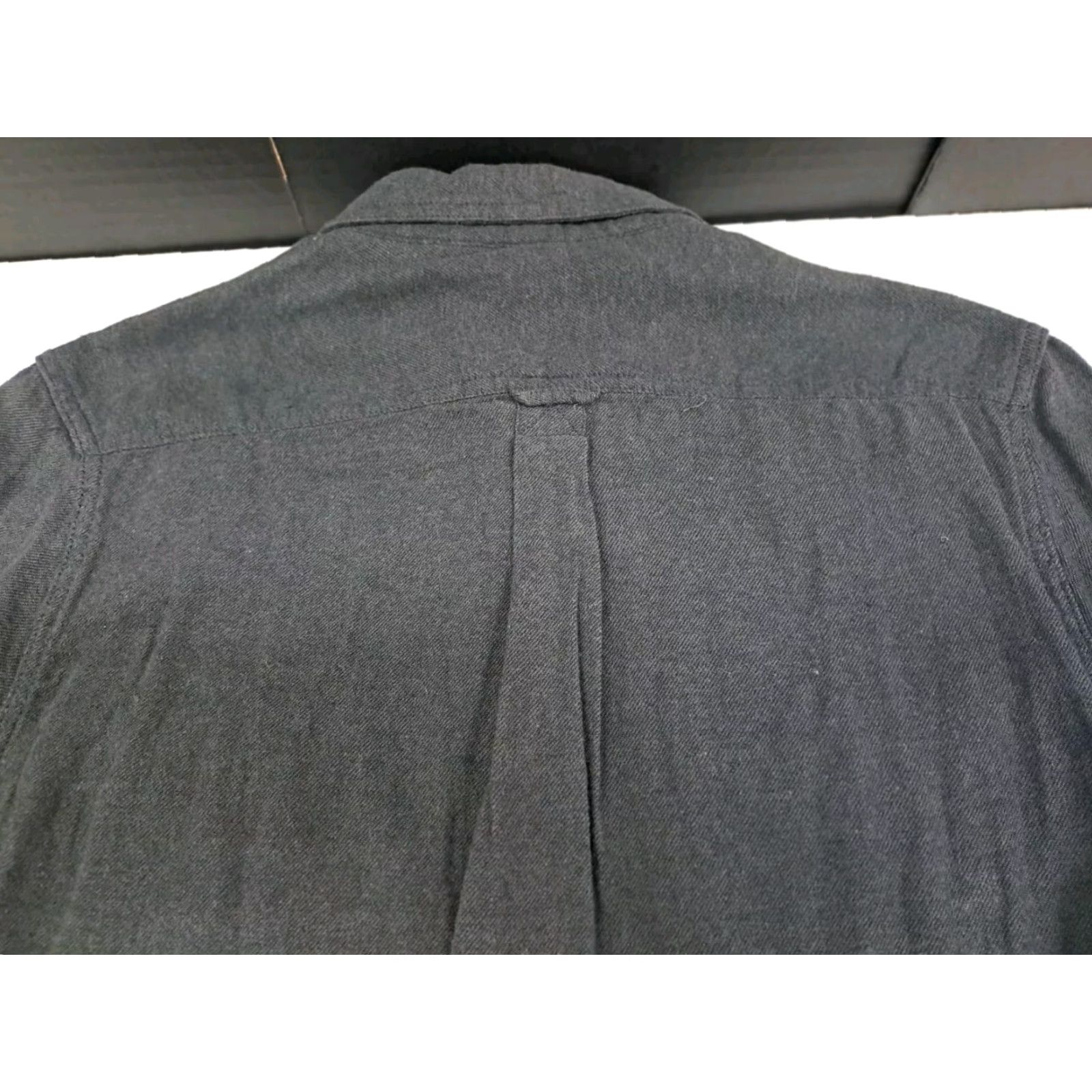 Denime Denim & Flower Shirt Button-Up Flannel L Dark Grey Long Sleeve Mens Regular Collared Pocketed Size US L / EU 52-54 / 3 - 7 Thumbnail