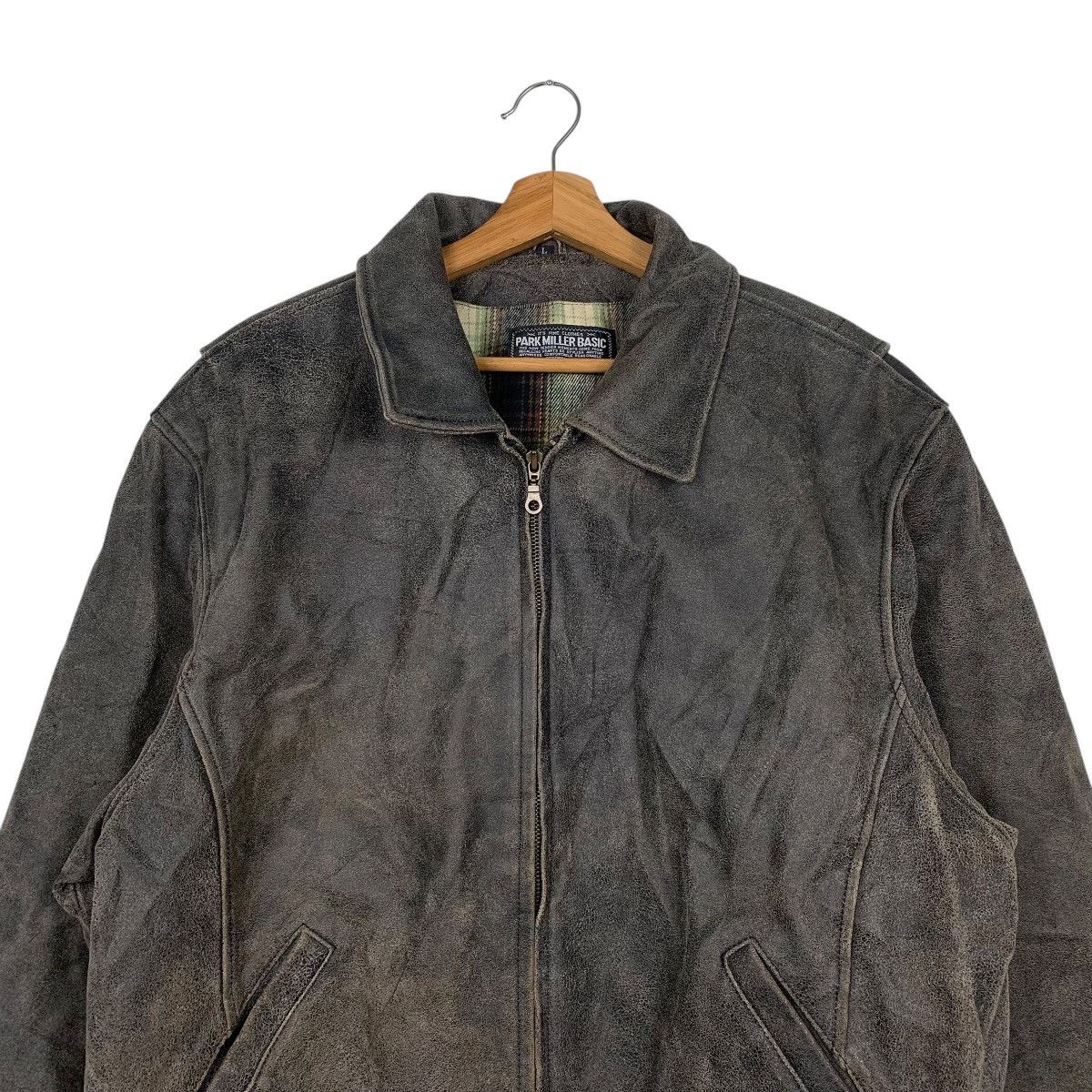 Japanese Brand Japanese Brand Park Miller Basic Leather Jacket Size US L / EU 52-54 / 3 - 2 Thumbnail
