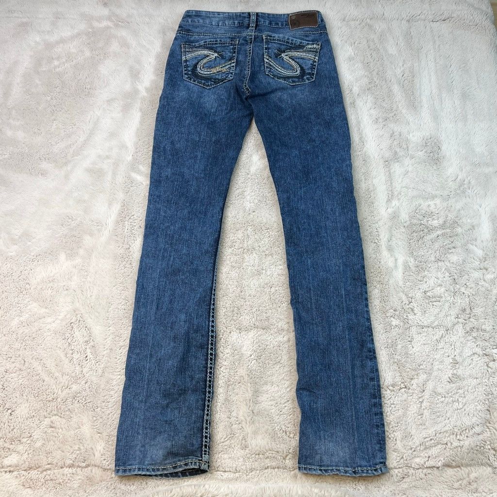 Silver Jeans Co. Silver Jeans Berkley Straight Leg Jeans Size 26x34 Low Rise Size 26" / US 2 / IT 38 - 8 Thumbnail