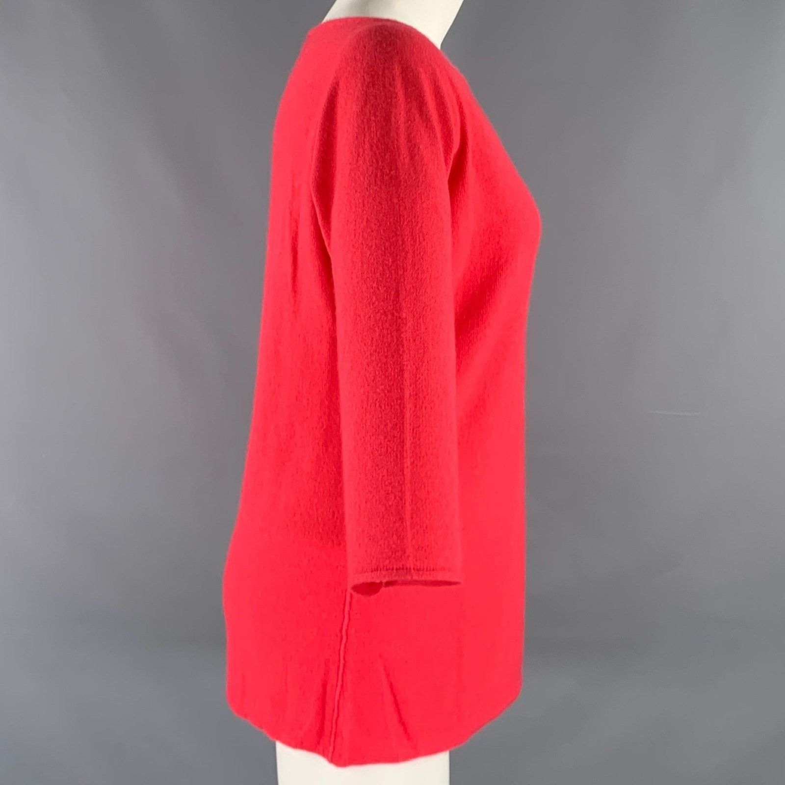 Yves Saint Laurent YVES SAINT LAURENT Size M Pink Coral Dolman Sleeve Pullover Size M / US 6-8 / IT 42-44 - 2 Thumbnail