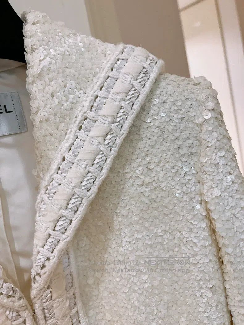 Chanel Chanel White sequin jacket Size XS / US 0-2 / IT 36-38 - 4 Thumbnail