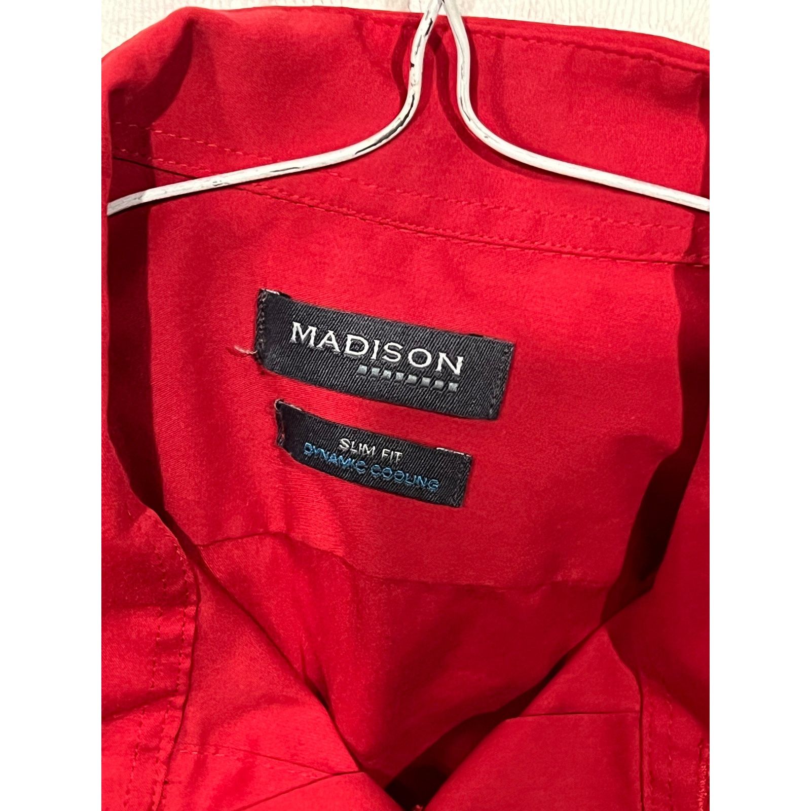 Madison Madison Slim Dynamic Cooling Button Down Shirt 14-14.5 32/33 Size US XS / EU 42 / 0 - 3 Thumbnail