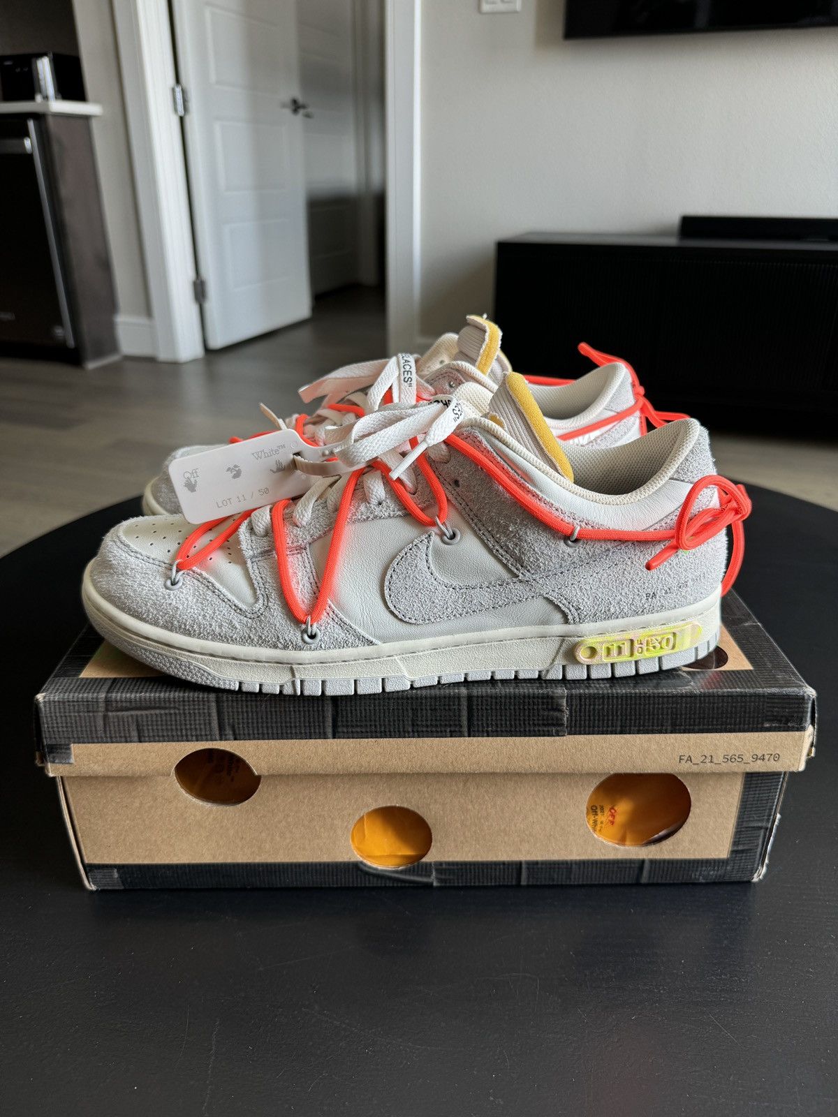 Nike × Off-White Off White Nike Dunk Lot 11 Size US 11 / EU 44 - 2 Thumbnail