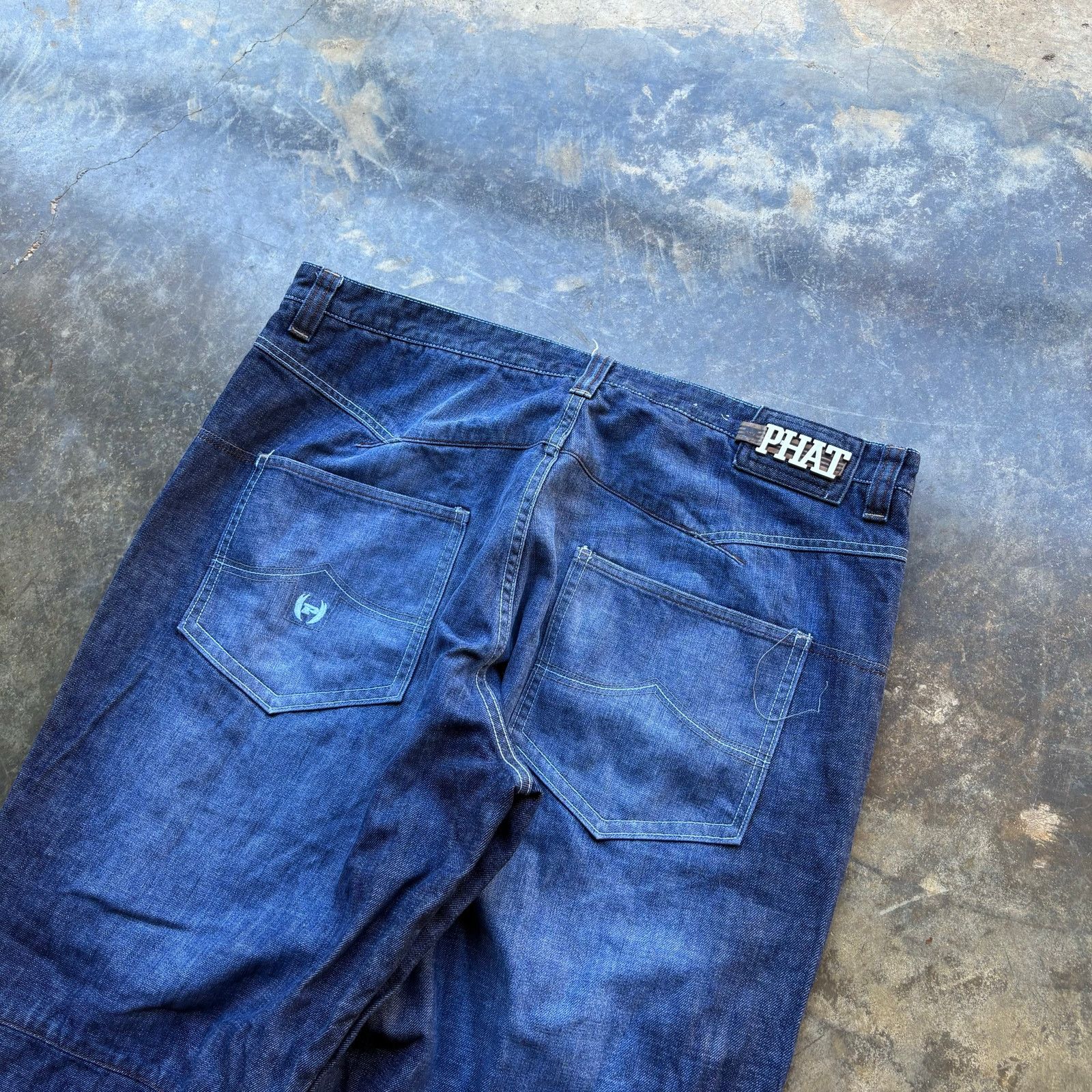 Phat Farm Baggy Vintage Phat Farm Wide Leg Blue Jeans Size US 42 / EU 58 - 2 Thumbnail