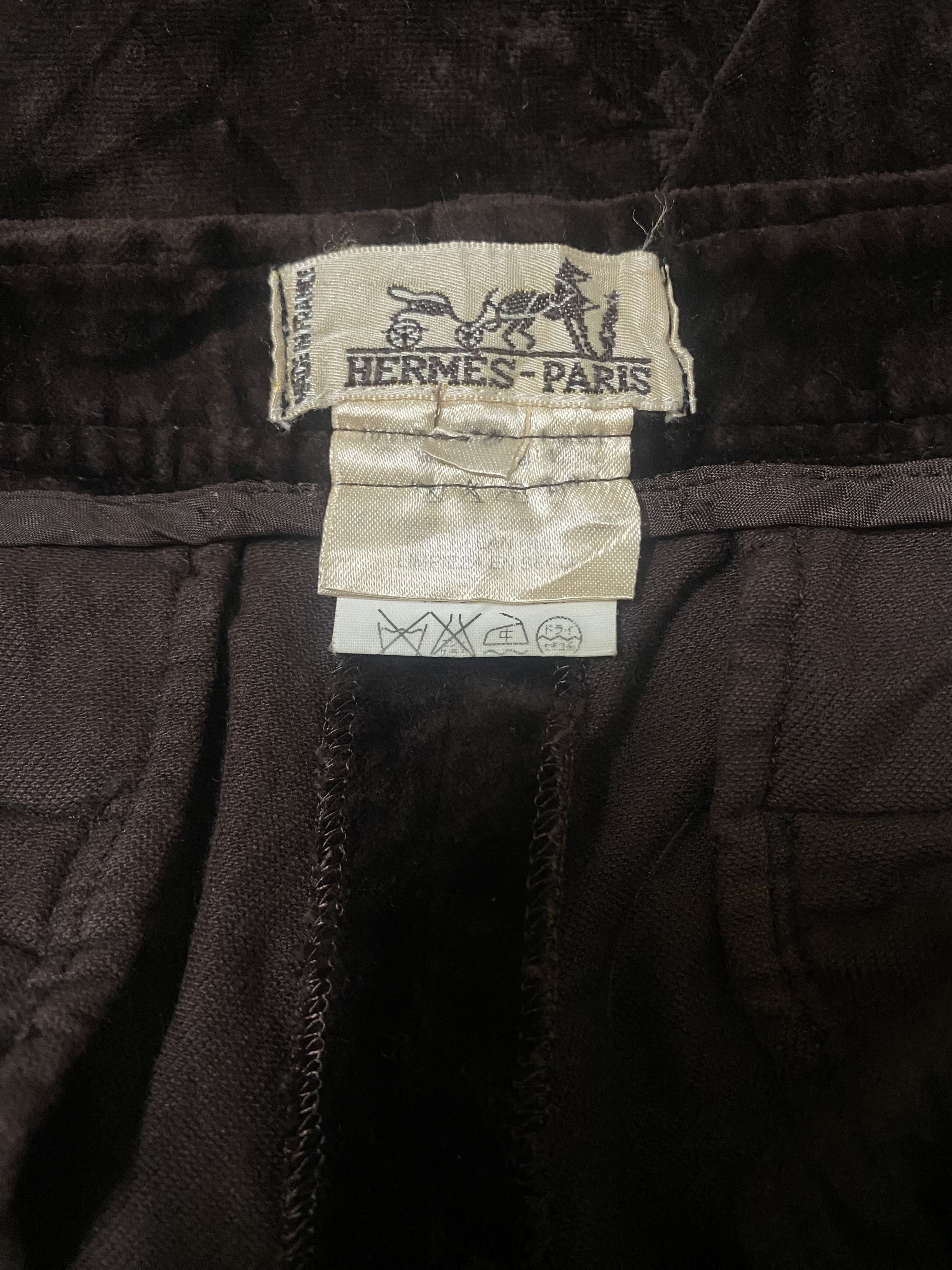 Hermes Vintage Hermes Velvet Pants Size US 28 / EU 44 - 6 Thumbnail