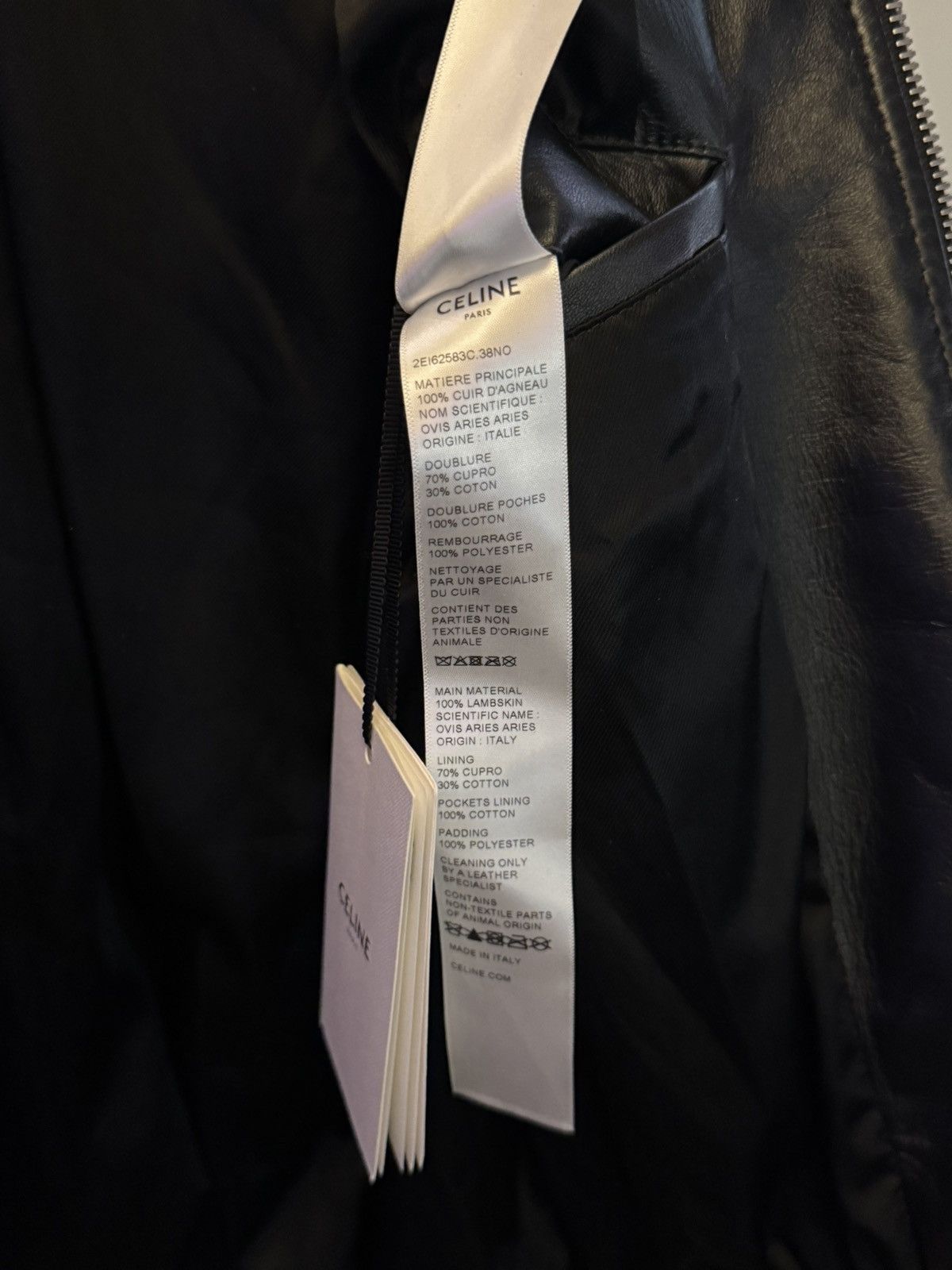 Celine CELINE TRIOMPHE BOMBER JACKET IN SOFT LAMBSKIN Size US S / EU 44-46 / 1 - 10 Thumbnail
