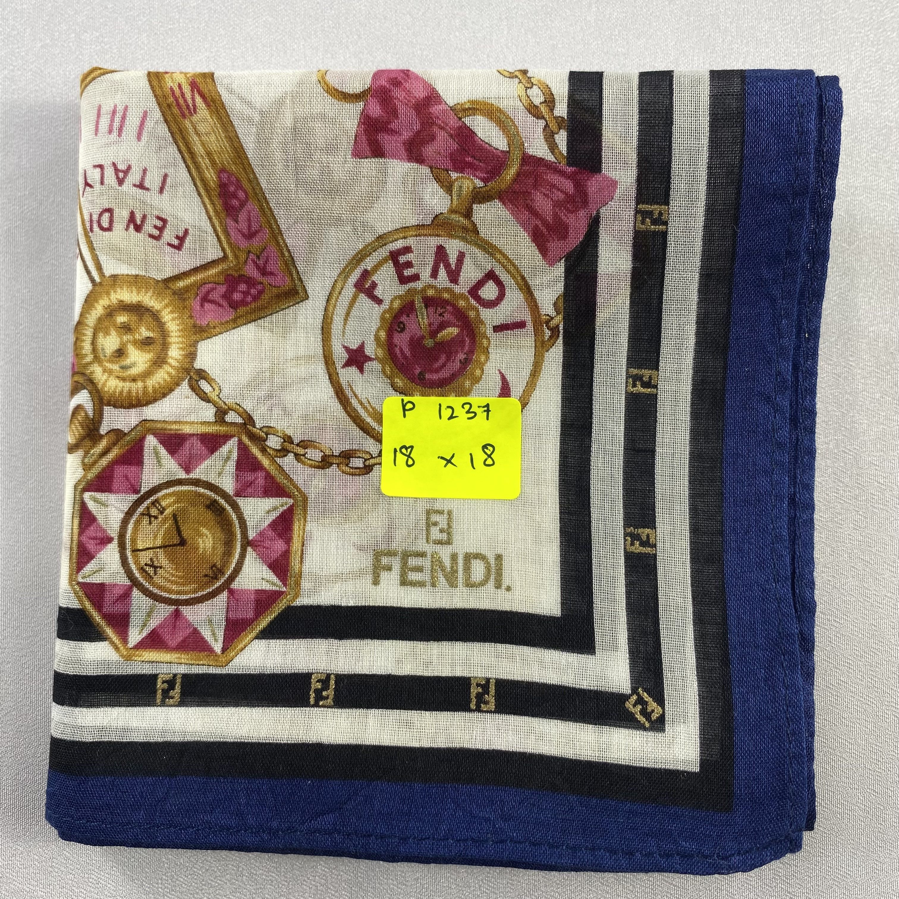 Vintage Fendi Handkerchief / Neckerchief / Bandana-P1237 Size ONE SIZE - 5 Thumbnail