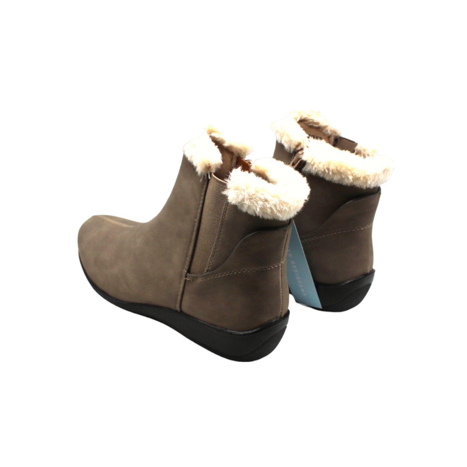 LifeStride Izzy Cozy Cold Weather Boots - Putty Faux Leather