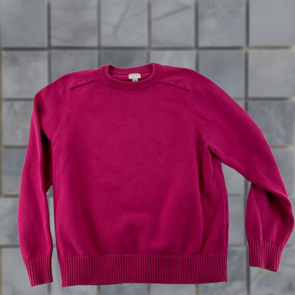 J.Crew J.CREW Sweater Mens L Pink Crew Neck Cotton Pullover Washed Berry Size US L / EU 52-54 / 3 - 1 Thumbnail