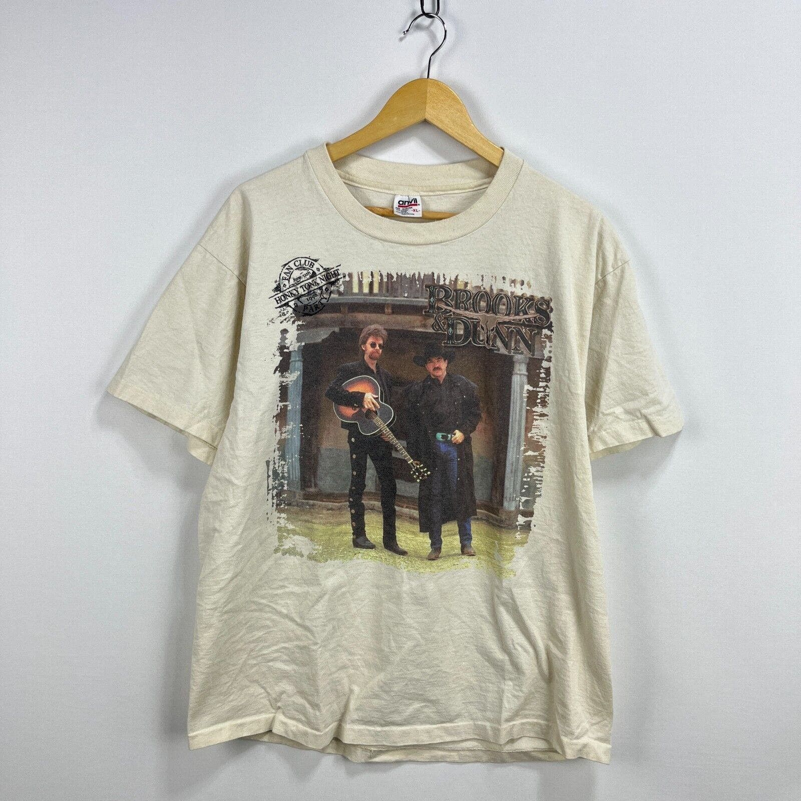 Vintage 90s Brooks and Dunn Country Band T Shirt XL