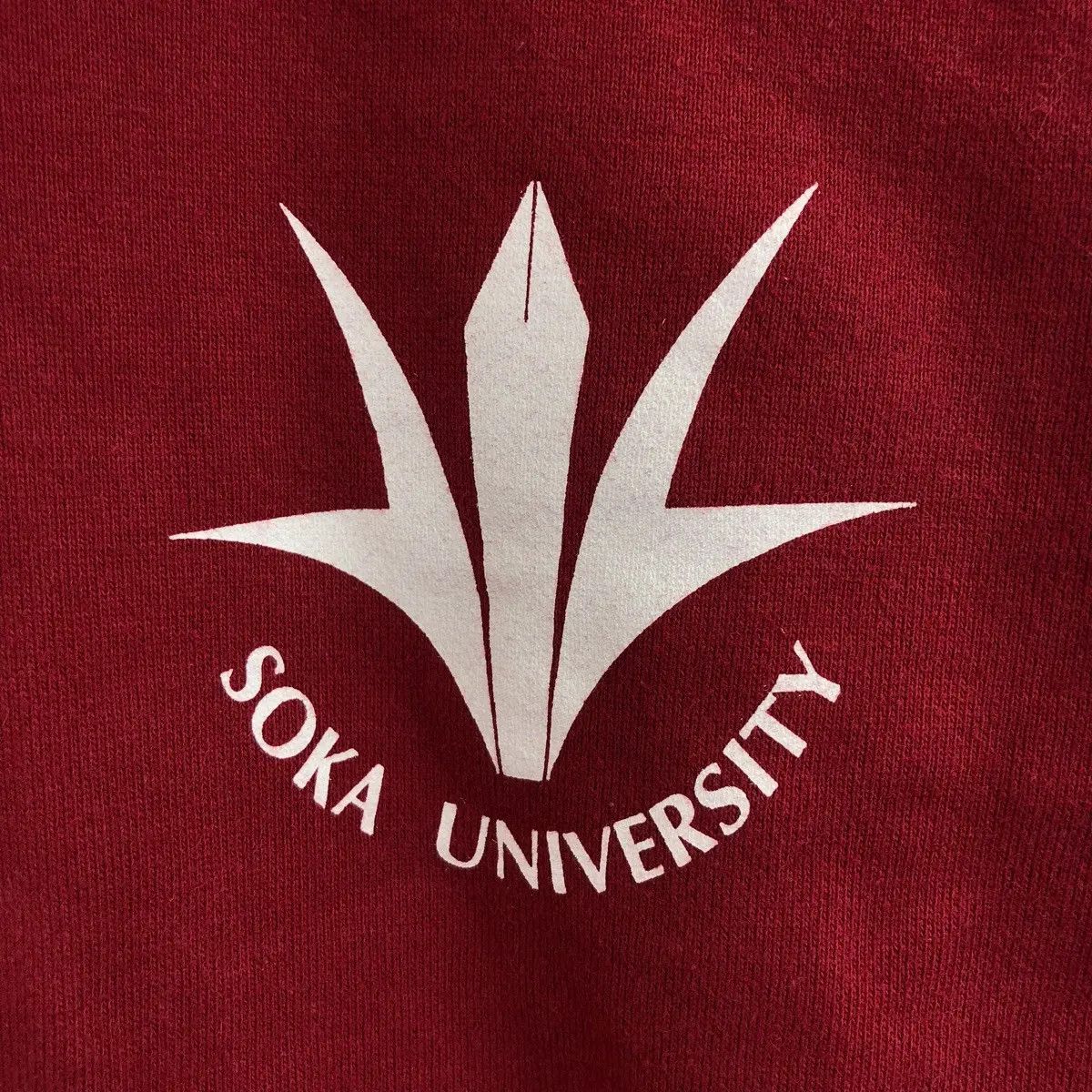 Vintage Vtg SOKA UNIVERSITY NURSING Faculty Red Hoodie Size M / US 6-8 / IT 42-44 - 4 Thumbnail