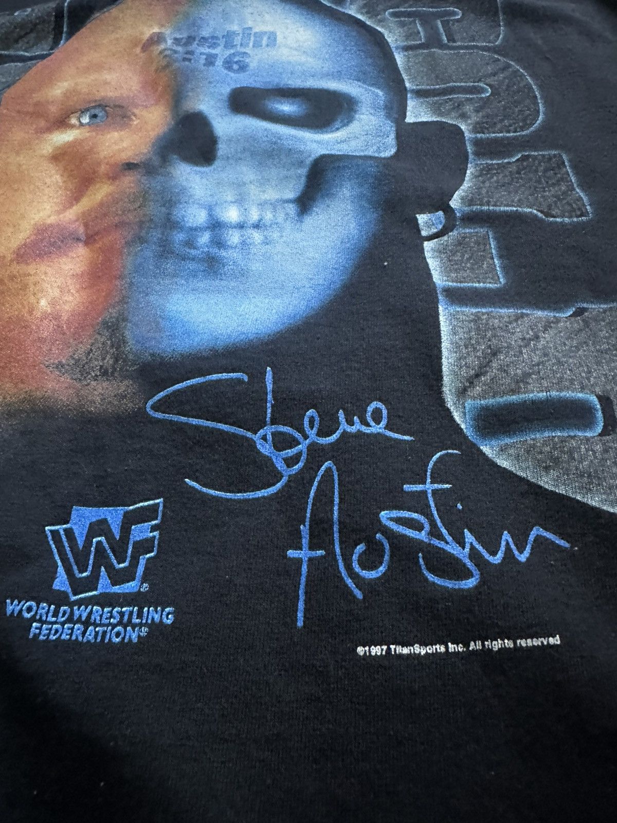 Vintage × WWF 1997 Sone Cold “Other Side Jackass” shirt Size US XL / EU 56 / 4 - 4 Thumbnail