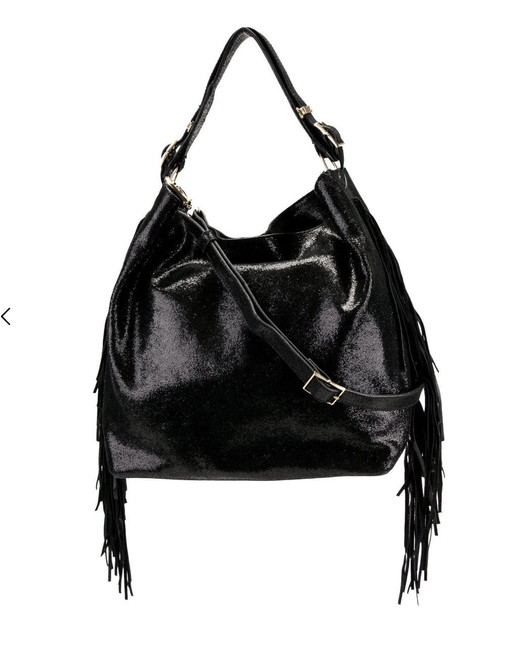 Brian Atwood Brian Atwood metallic suede fringe crossbody shoulder bag Size ONE SIZE - 3 Thumbnail