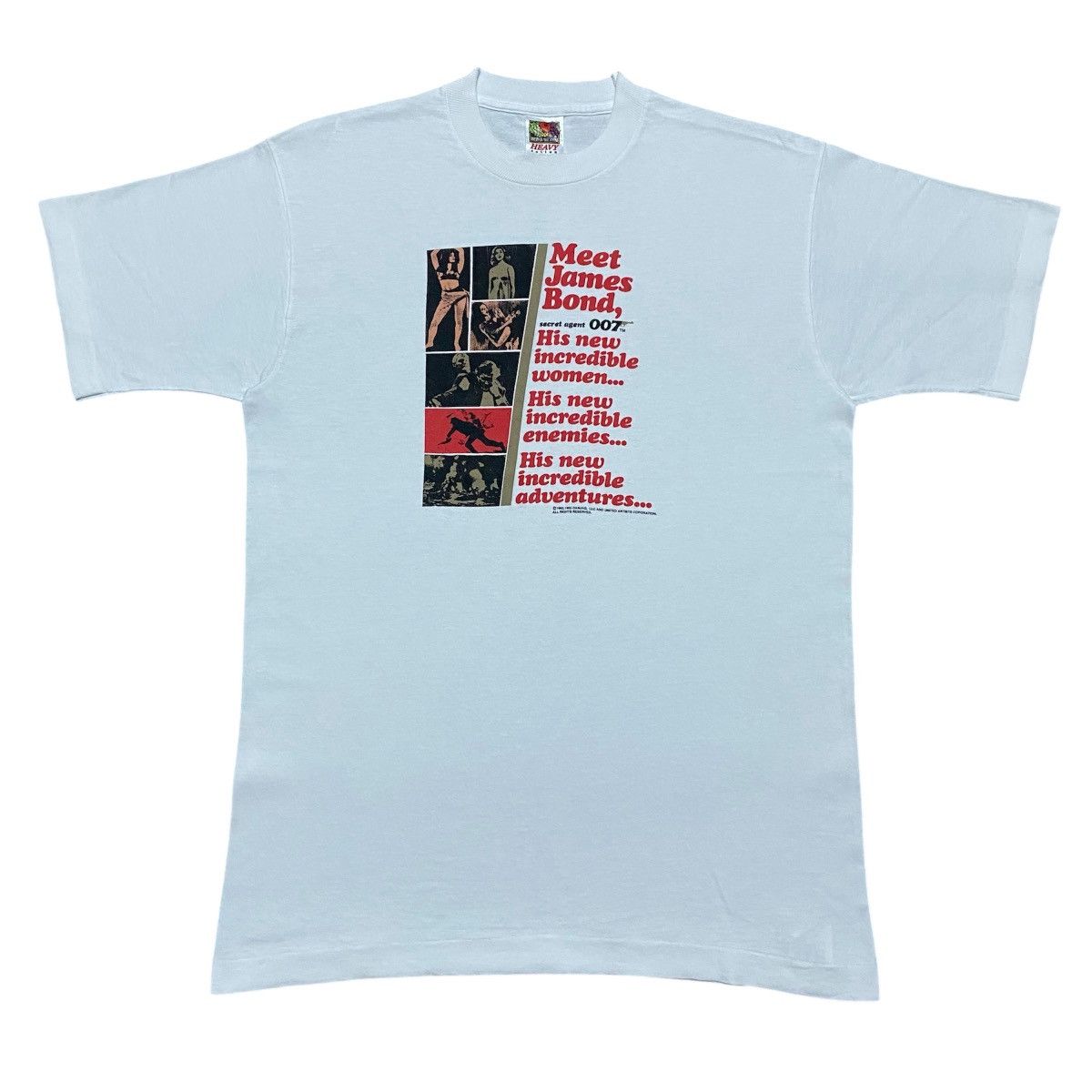 Fruit Of The Loom × Vintage Rare‼️🔥Vintage Meet James Bond ''Secret agent 007'' T-Shirt Size US S / EU 44-46 / 1 - 1 Thumbnail