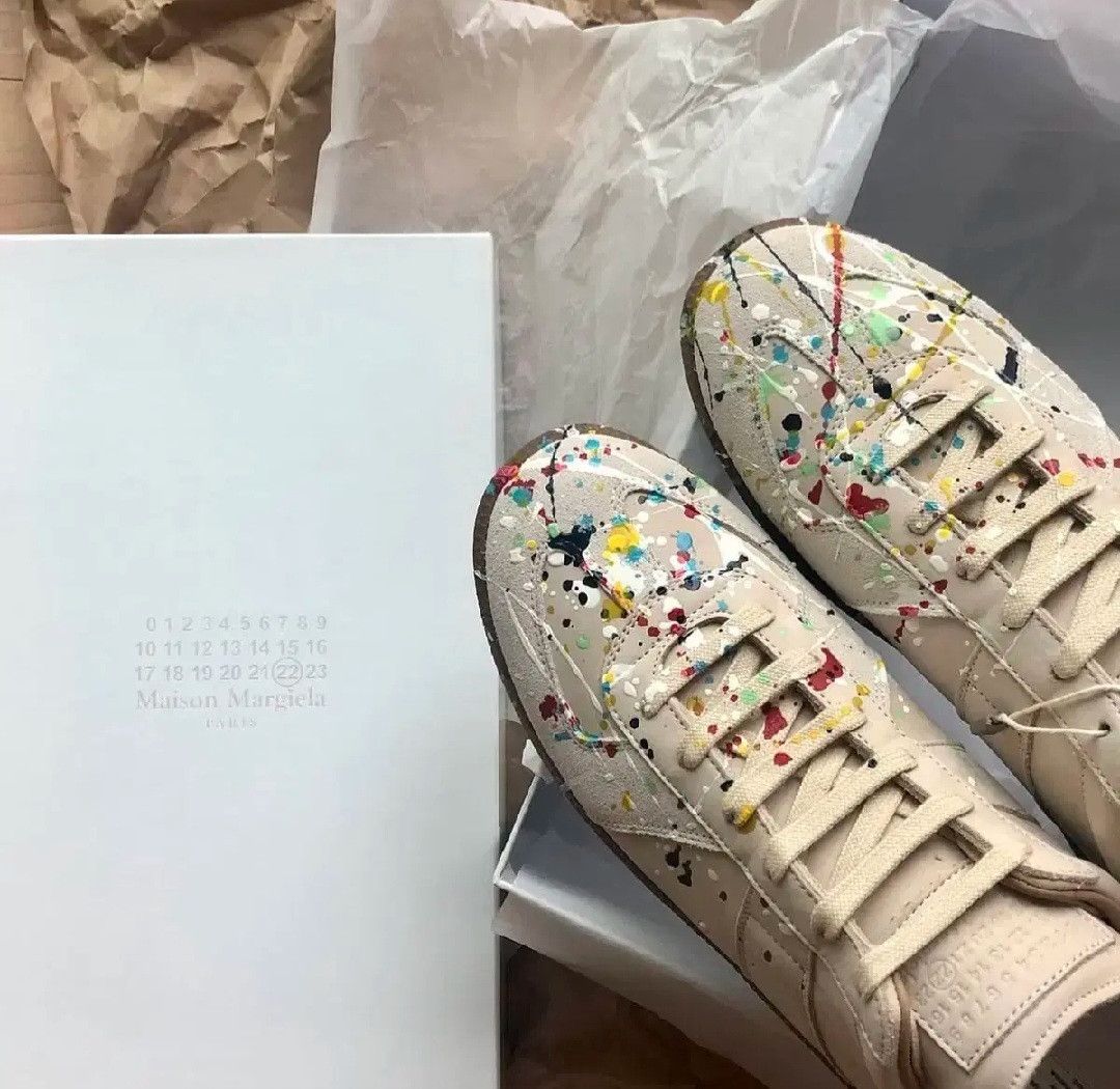 Maison Margiela Maison Margiela Paint Splatter GATs | Grailed