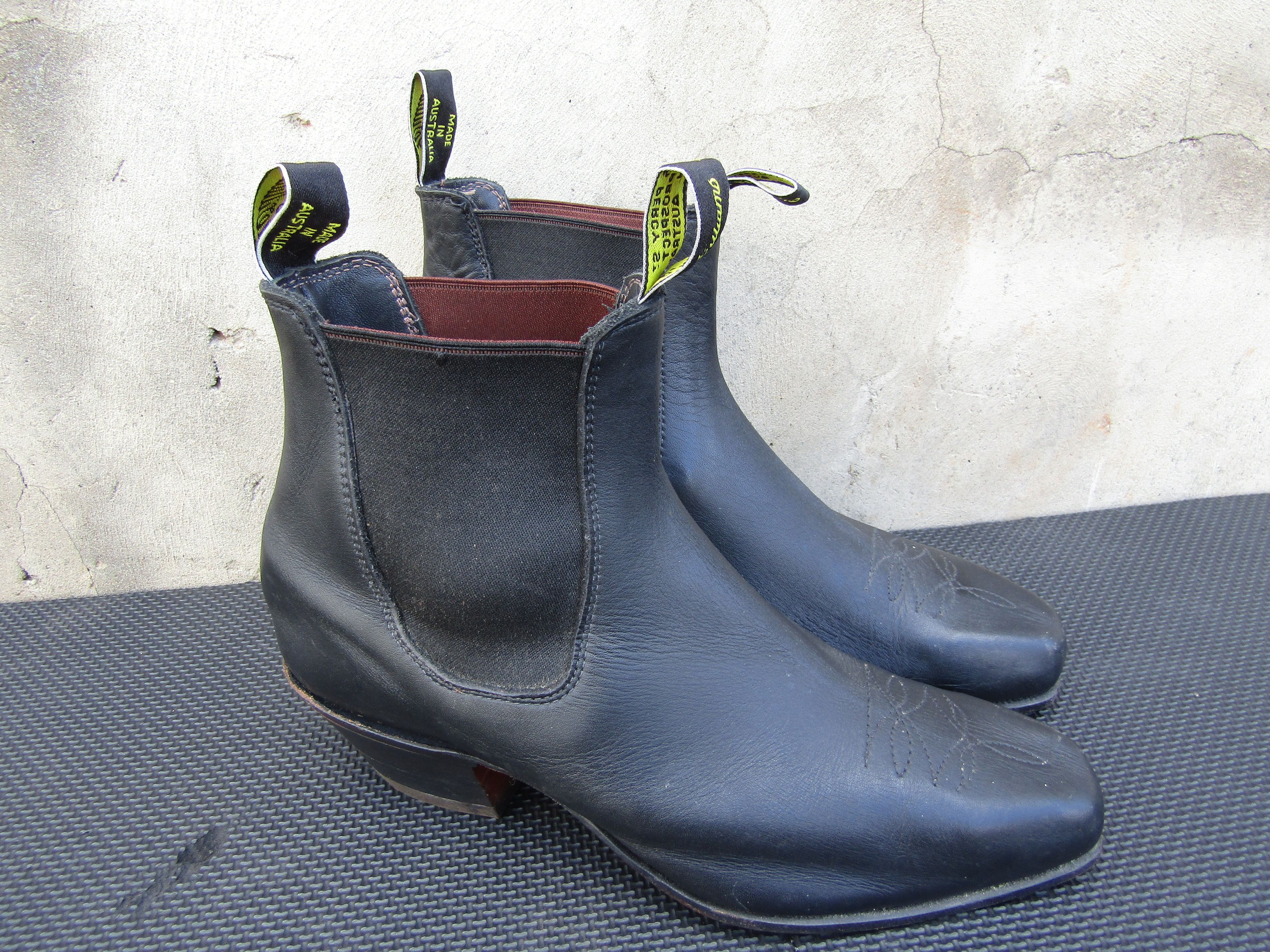 R.M. Williams Vintage RM Williams Black Boots Ranch Cuban Heel Santa Fe Size US 10 / EU 43 - 4 Thumbnail
