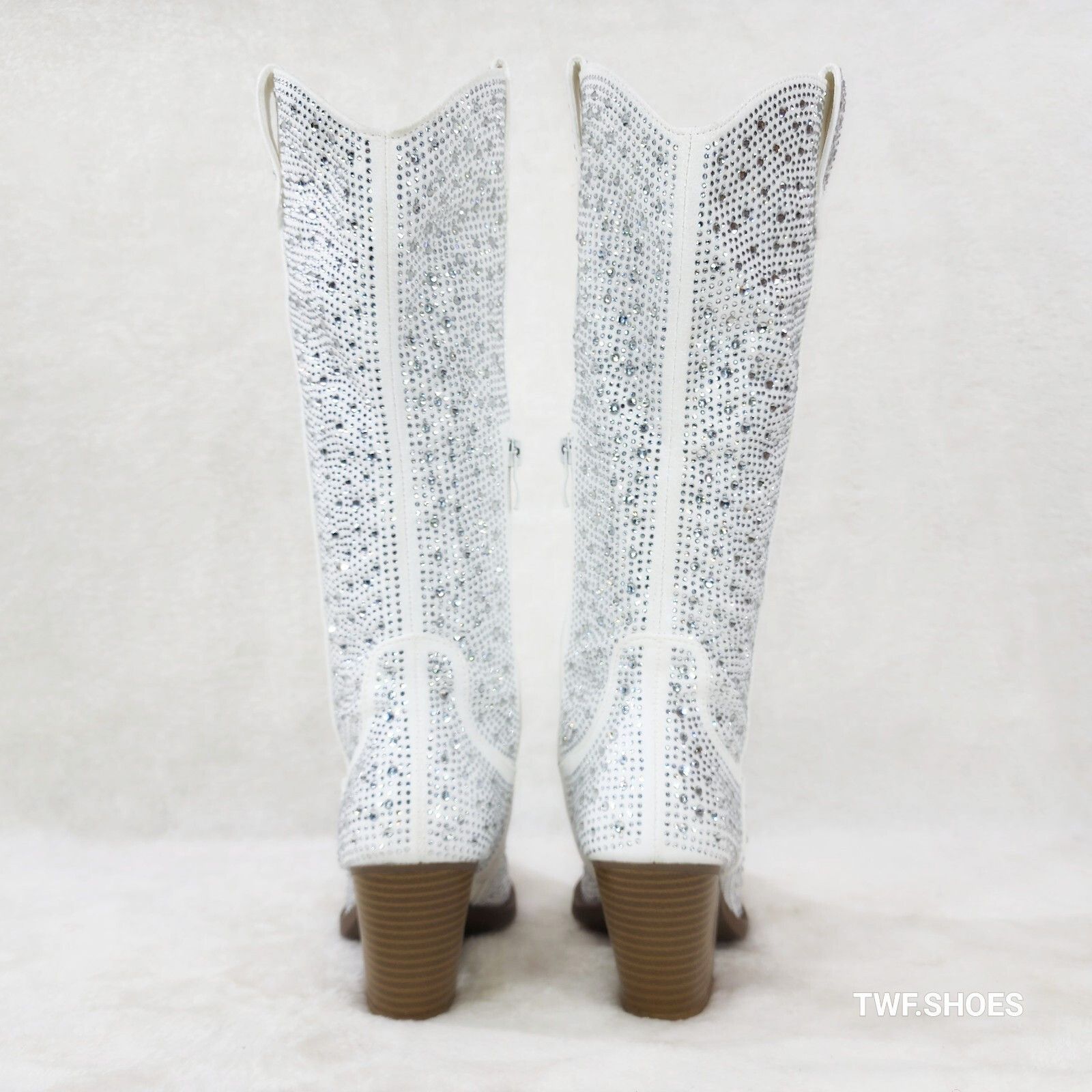 Wild One Glamour White / Silver Rhinestone Glam Country West
