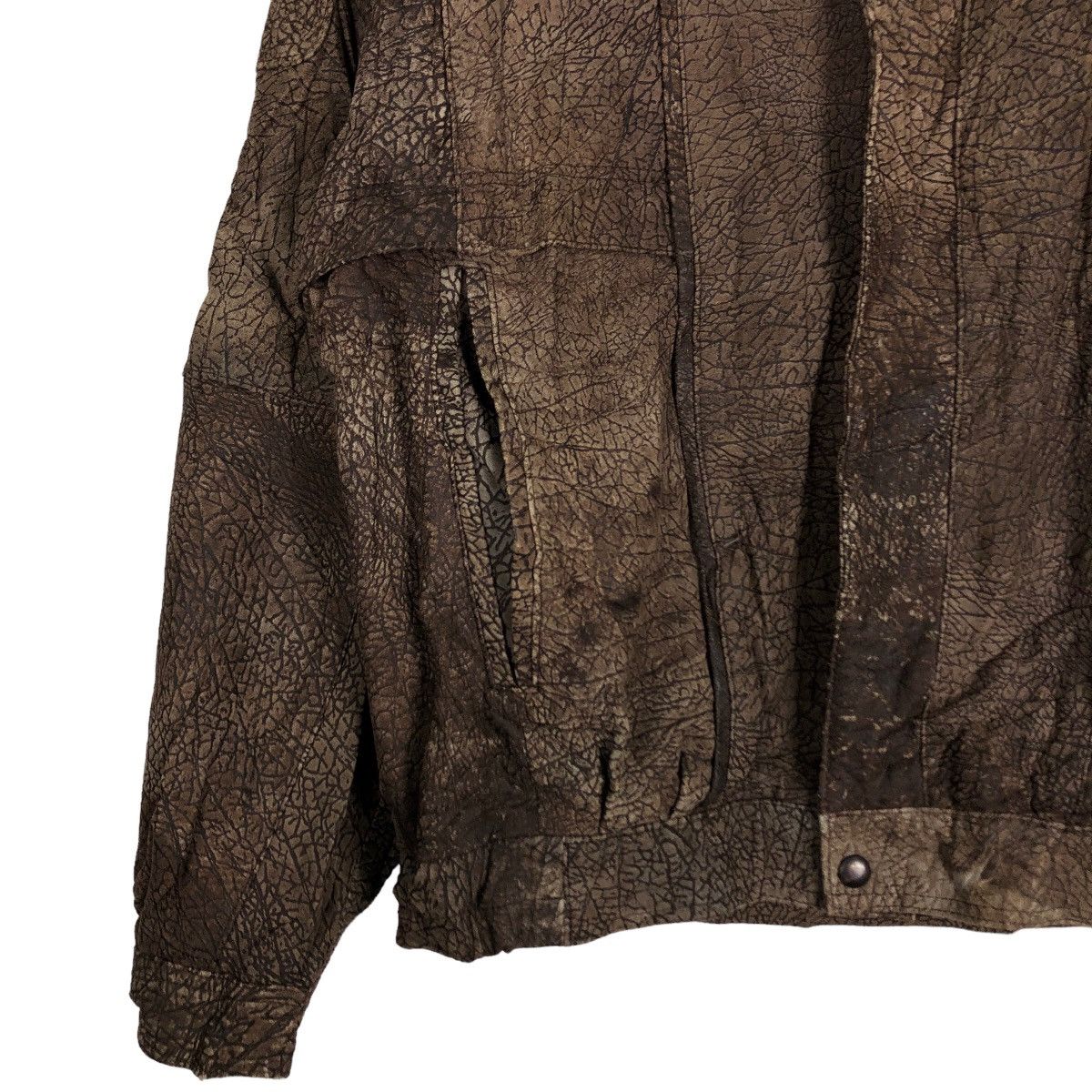 Genuine Leather 🔥Vtg Fly Bomber Leather Jacket Bondage Design Inspector Size US L / EU 52-54 / 3 - 4 Thumbnail
