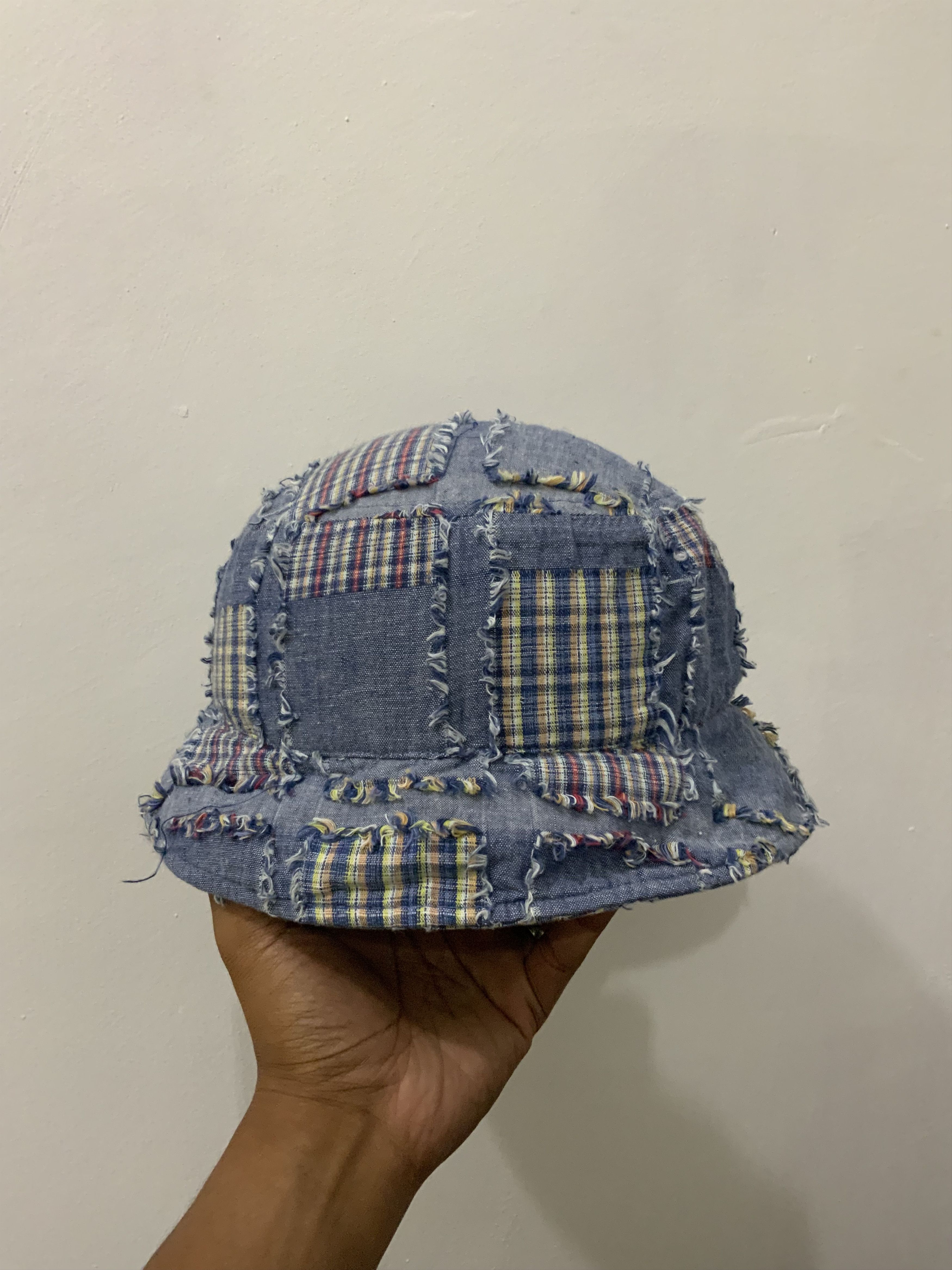Japanese Brand Patchwork Boro Sashiko Japan Punk Hat Size ONE SIZE - 4 Thumbnail