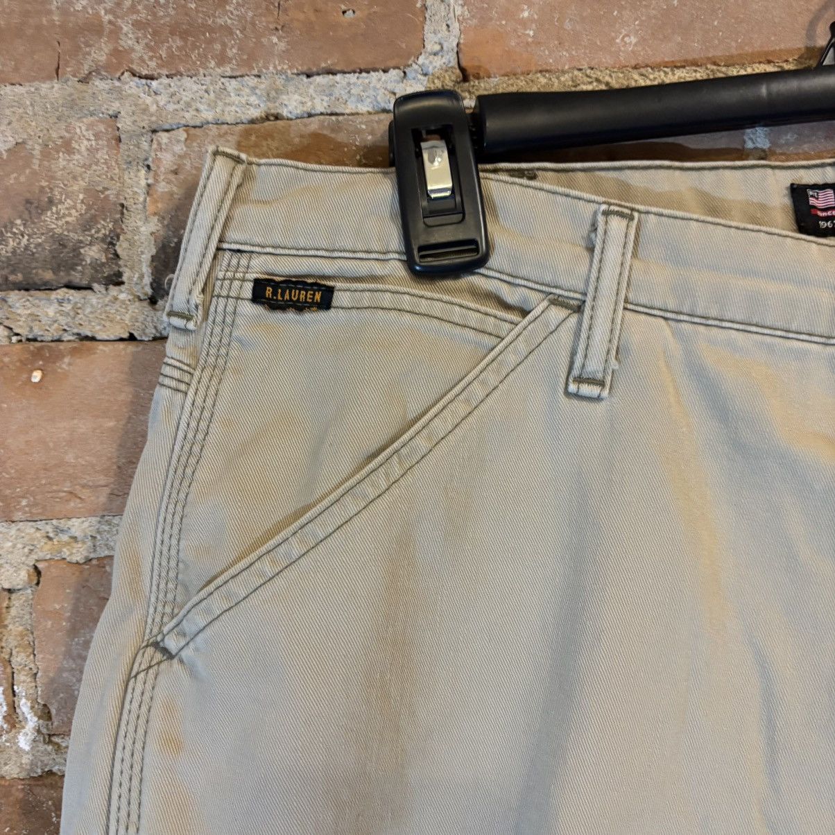 Polo Ralph Lauren × Vintage $70 Y2K Polo Carpenter Shorts Size US 33 - 2 Thumbnail
