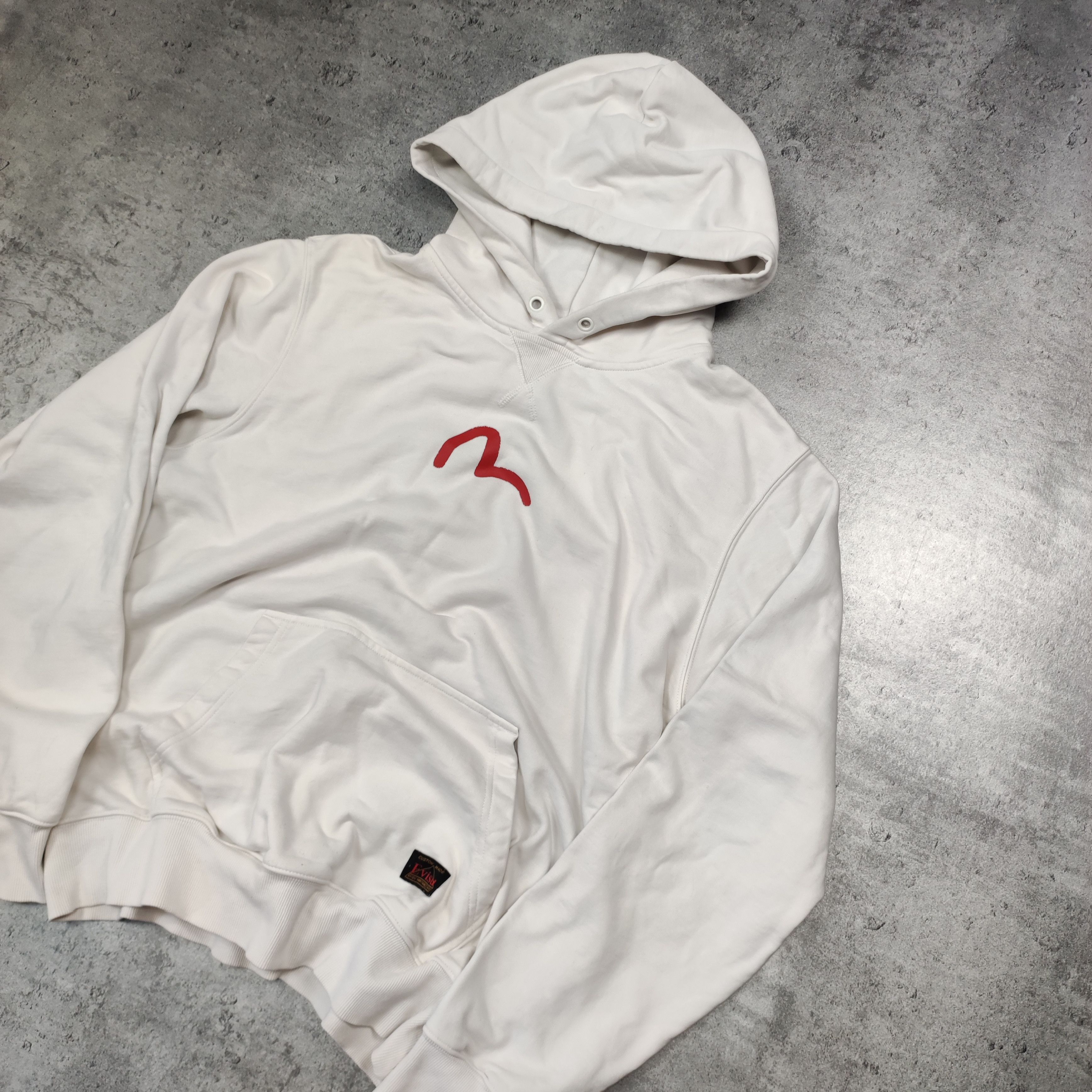 Evisu × Japanese Brand RARE Evisu Japan White Center Logo Heavy Hoodie Size US XL / EU 56 / 4 - 2 Thumbnail