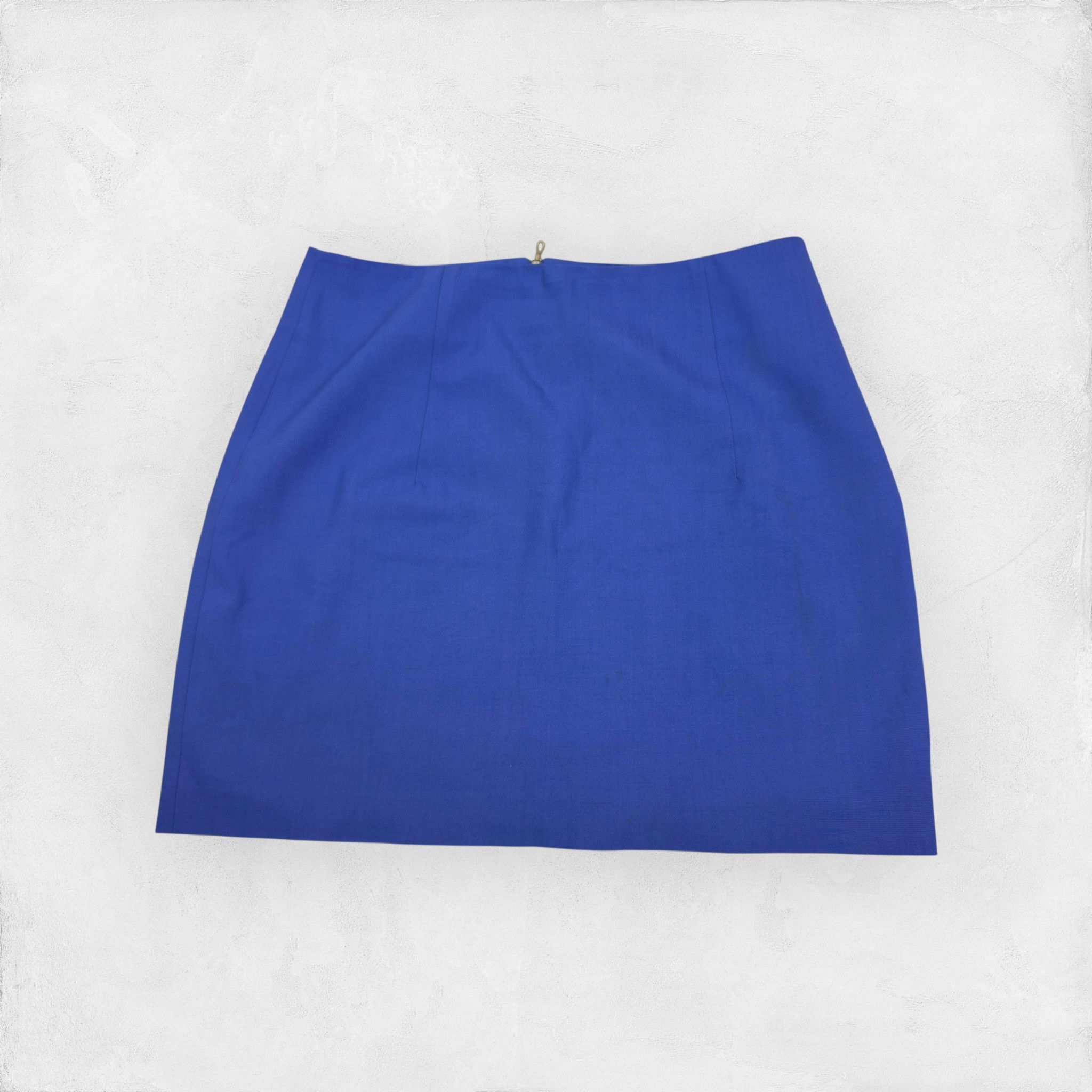 Acne Studios Acne Women's Royal Blue Stretch Back Zip Mini Short Skirt 38 Size 38" / US 16 / IT 52 - 1 Thumbnail