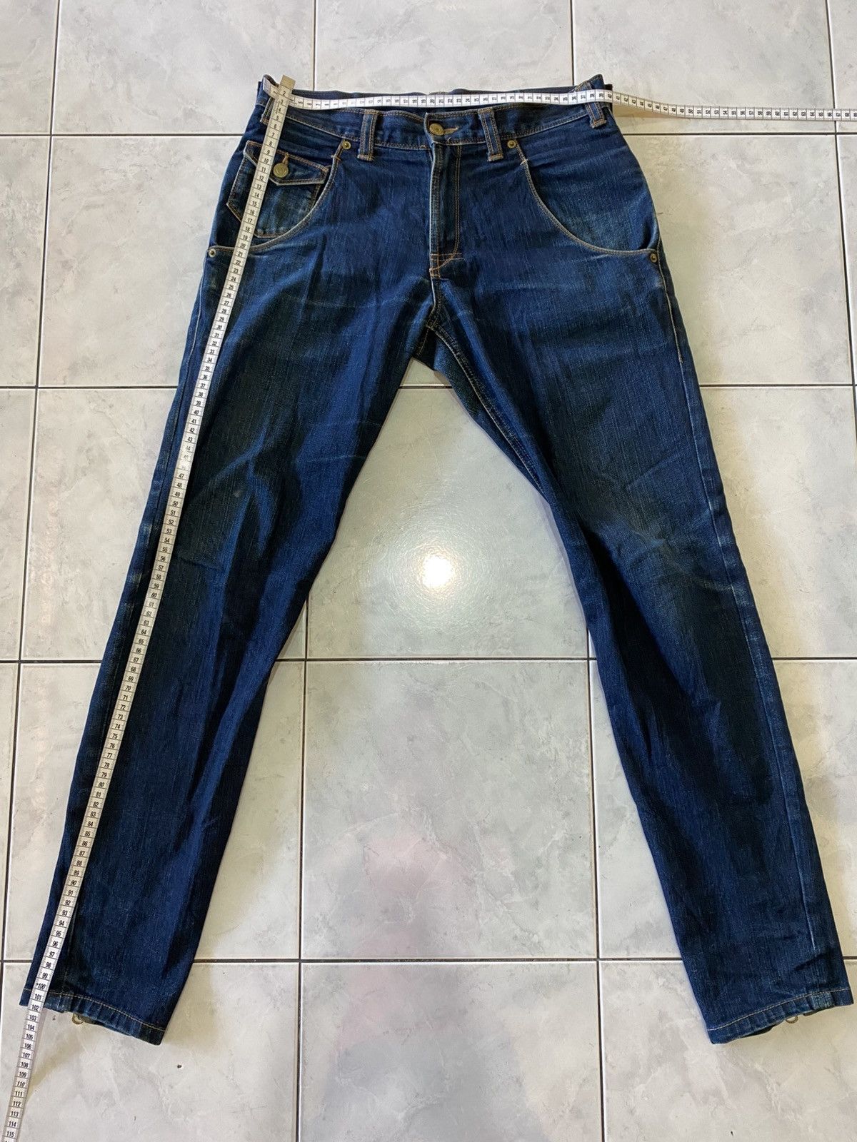 PPFM PPFM Denim Hidden Kimono Print & Gold Zipper Made in Japan Size US 30 / EU 46 - 24 Thumbnail