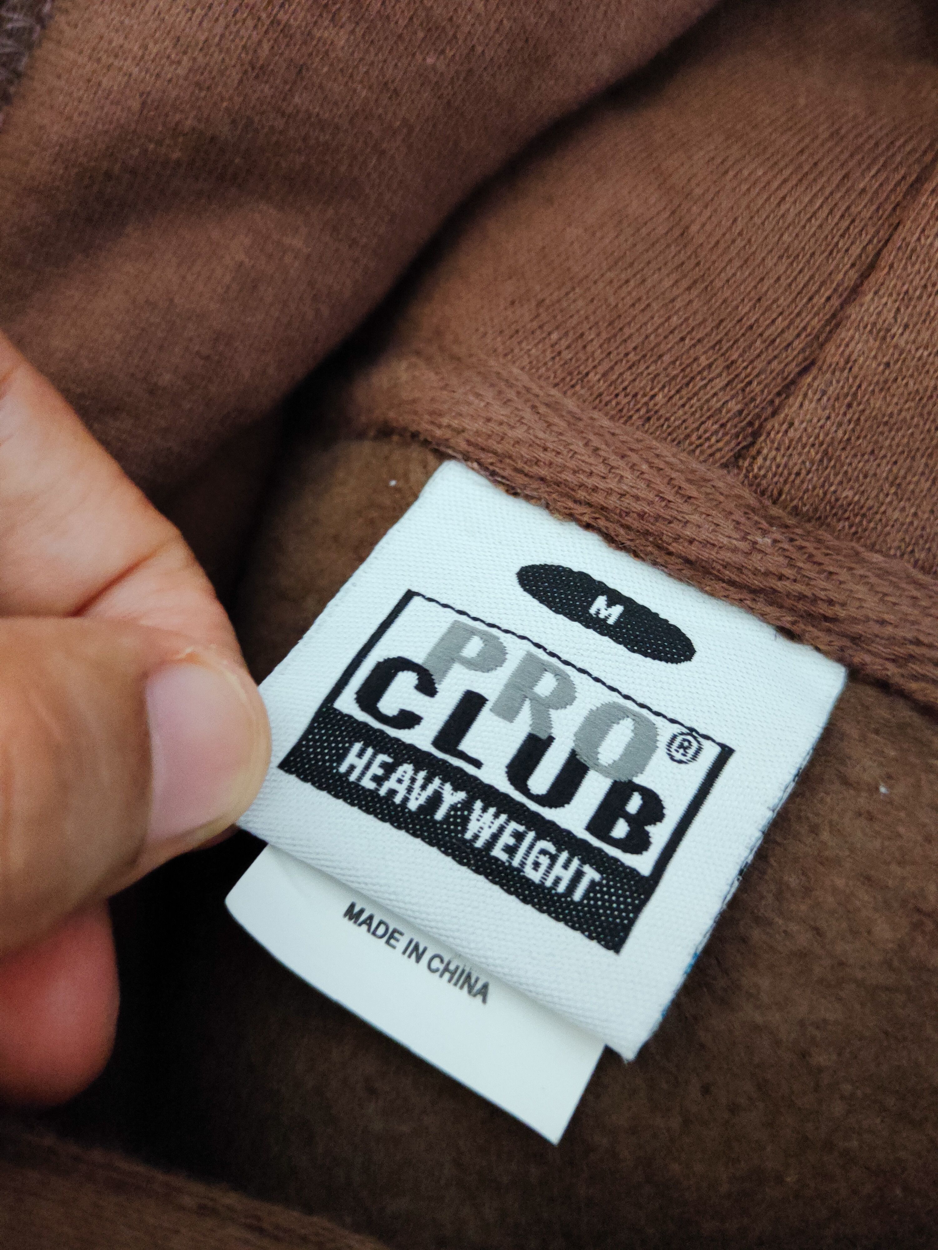 Japanese Brand × Vintage Vintage 💥 Pro Club Dark Brown Hoodie Sweatshirts Size US M / EU 48-50 / 2 - 13 Thumbnail