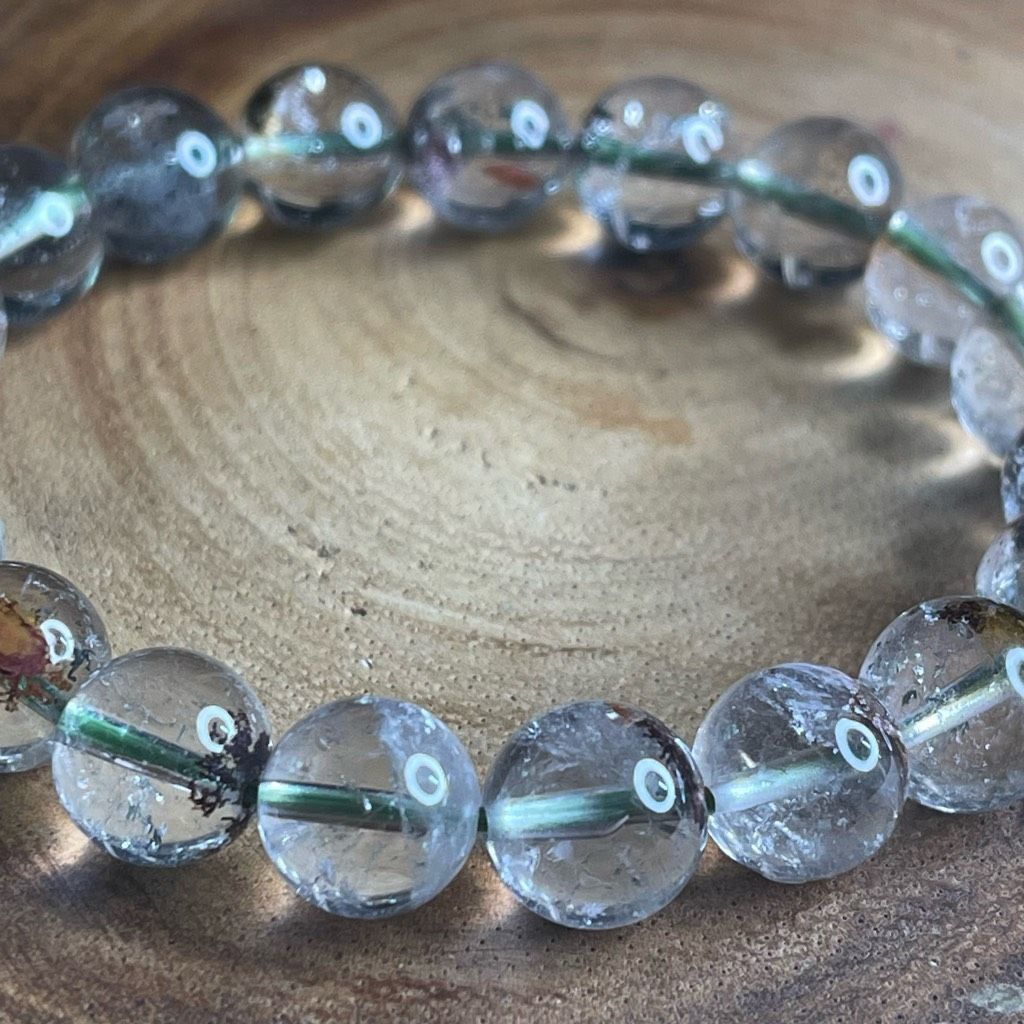 Other Garden Quartz beaded stretch bracelet 7” crystal healing beads 10mm scenic high quality Size ONE SIZE - 2 Thumbnail