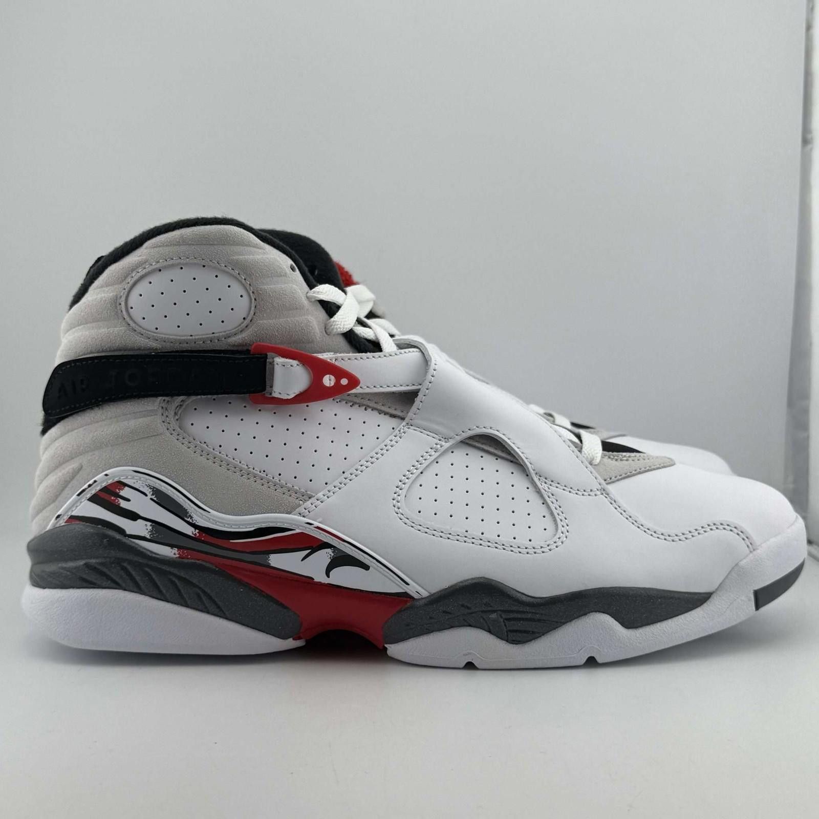 Nike Air Jordan 8 Retro White/Black-True Red 11 New 305381-100 Size US 11 / EU 44 - 4 Thumbnail