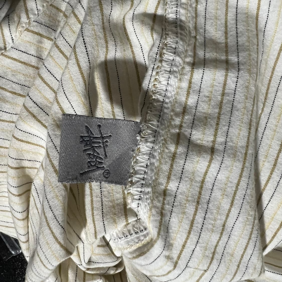 Stussy Stussy Authentic embroidery Flower Stripe Shirt Size US L / EU 52-54 / 3 - 8 Thumbnail
