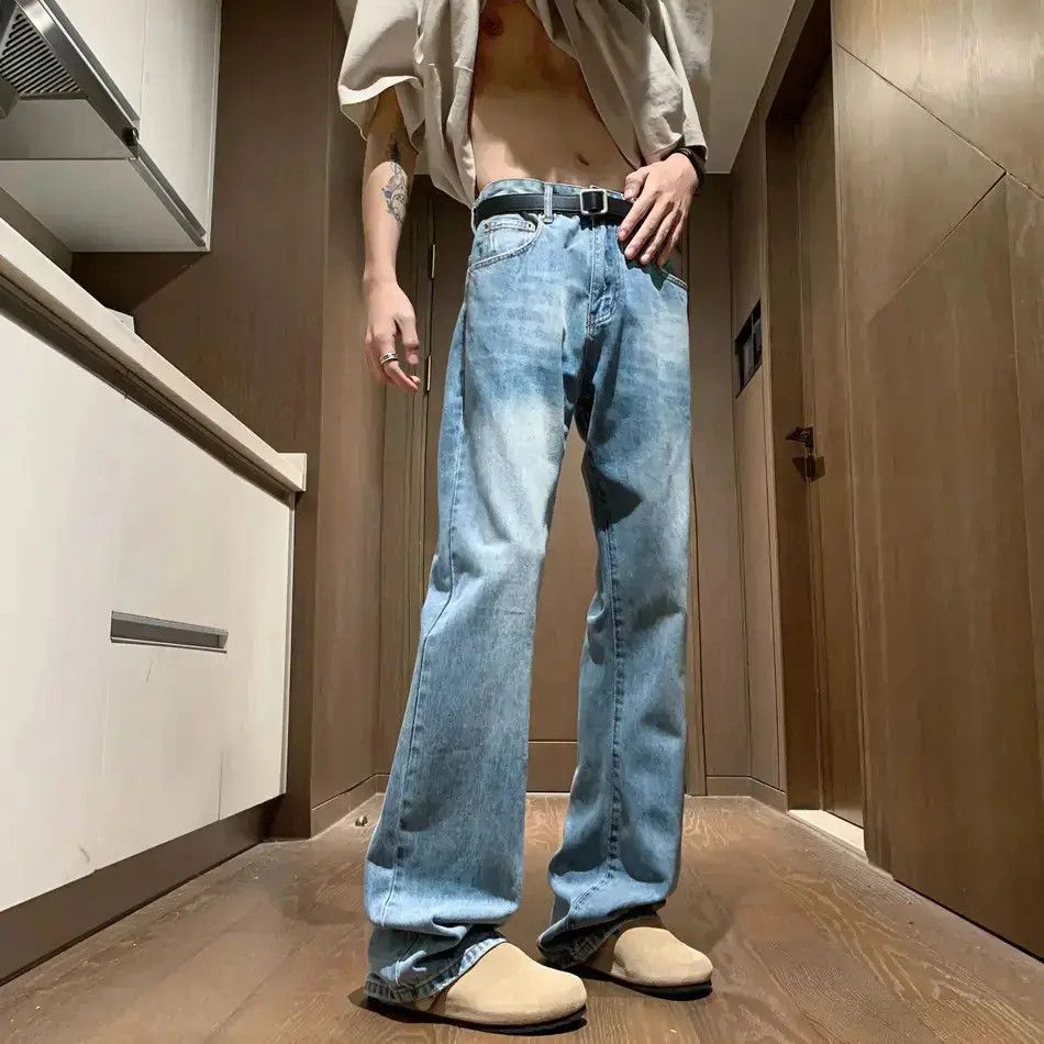 Japanese Brand Retro straight high street micro flared jeans Size US 32 / EU 48 - 5 Thumbnail