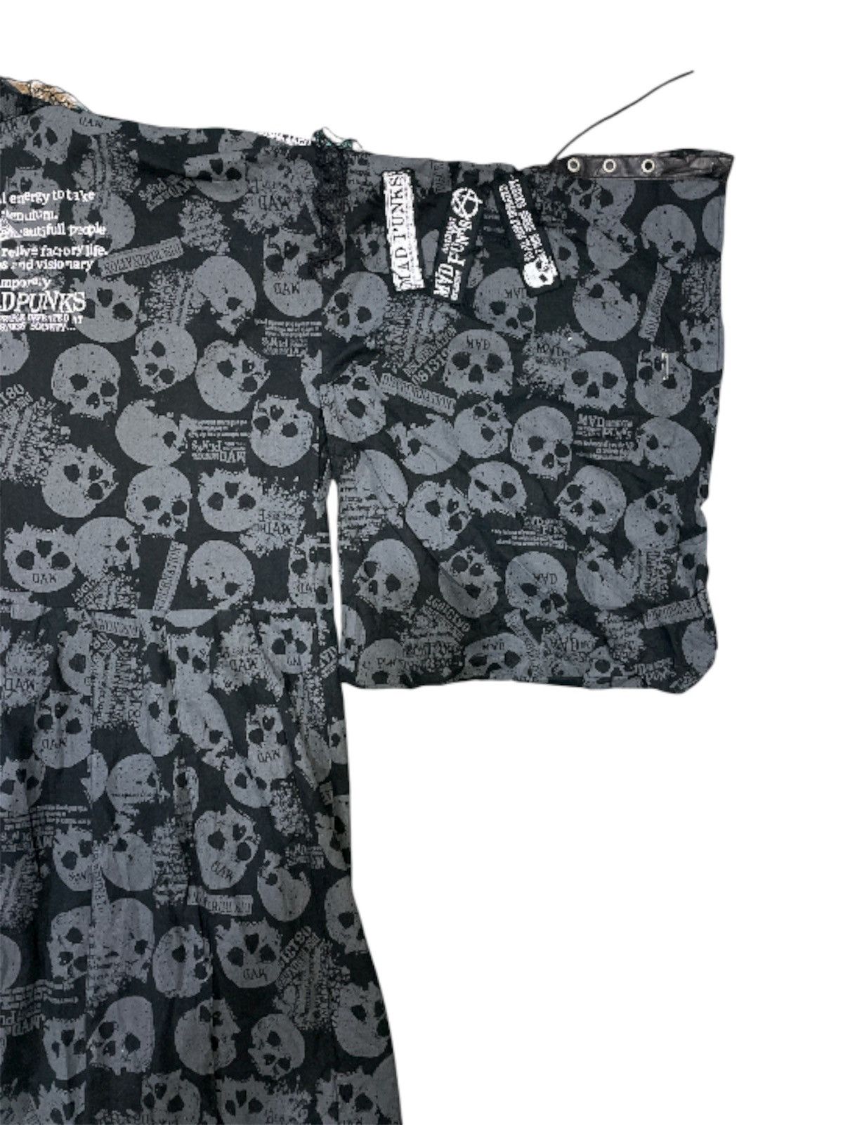 Seditionaries Mad Punks Skull Print Yukata Kimono Size US L / EU 52-54 / 3 - 5 Thumbnail