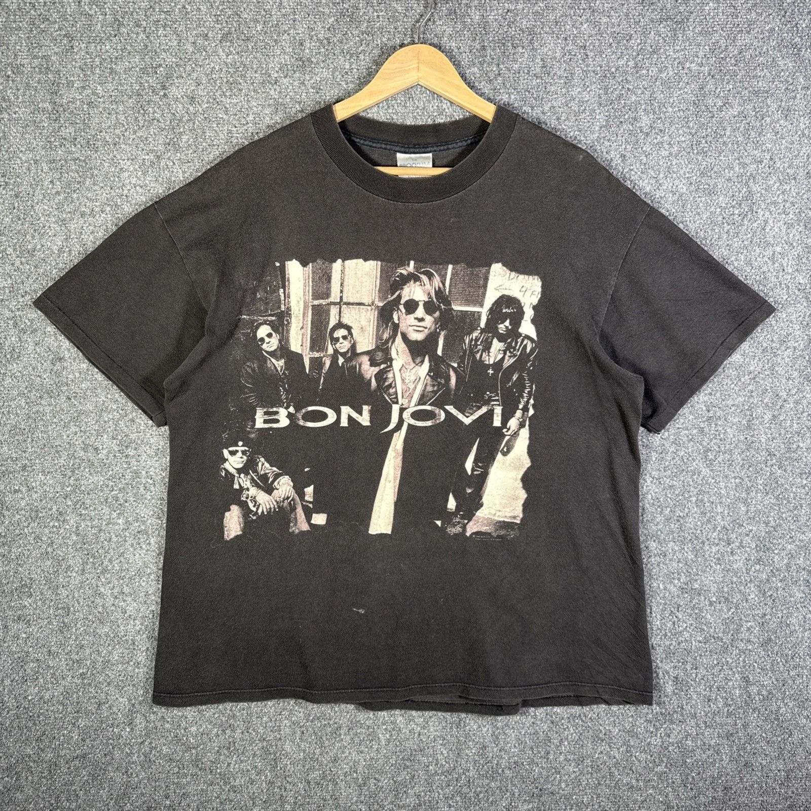 Vintage Bon Jovi Shirt Mens XL 90s Keep The Faith Brockum