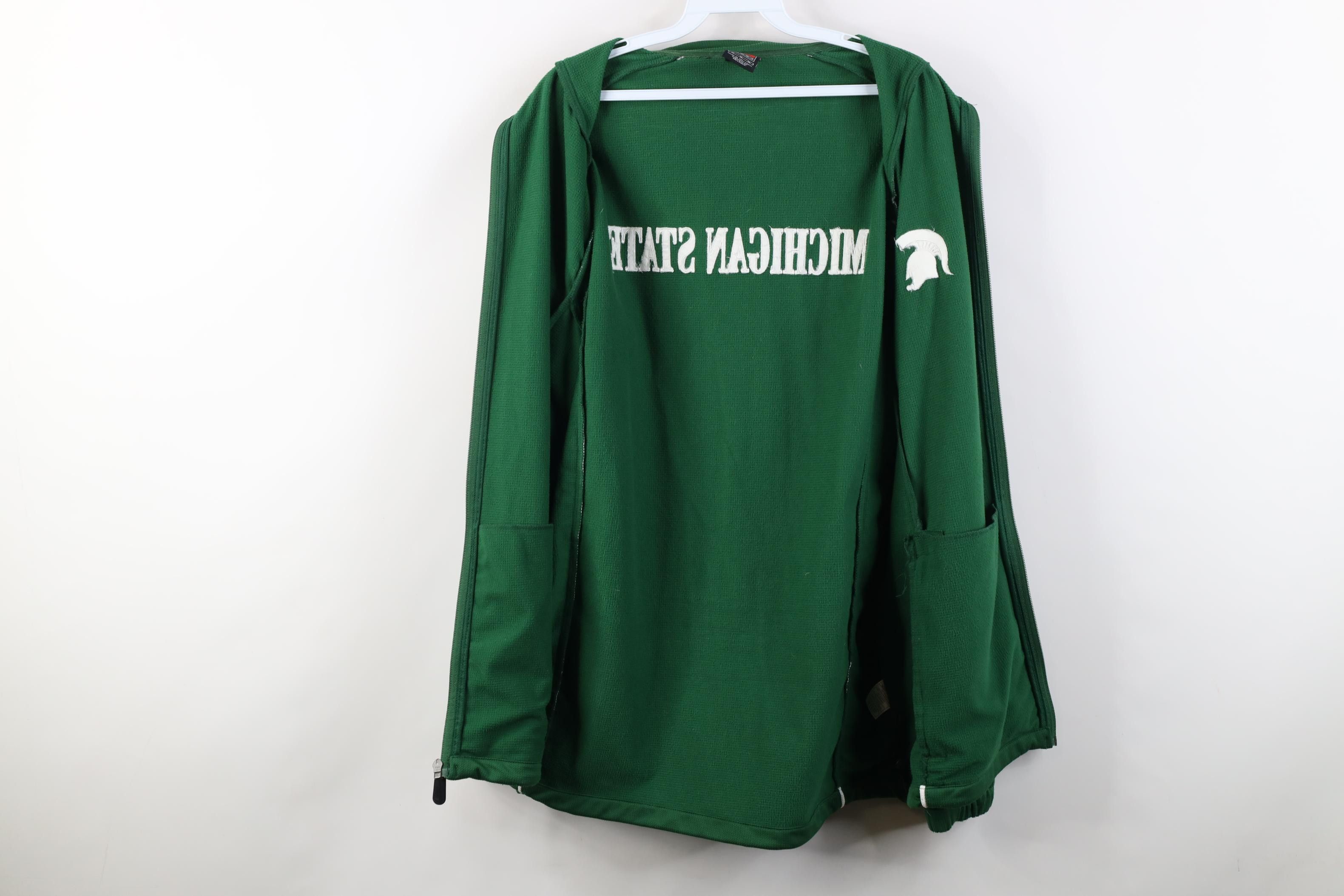 Nike Vintage Nike Swoosh Michigan State University Zip Jacket Size US M / EU 48-50 / 2 - 11 Thumbnail