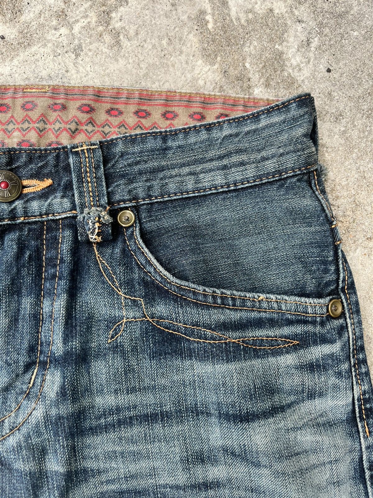 Edwin Rare Edwin XU Regular Distressed Denim Jeans Size US 30 / EU 46 - 6 Thumbnail
