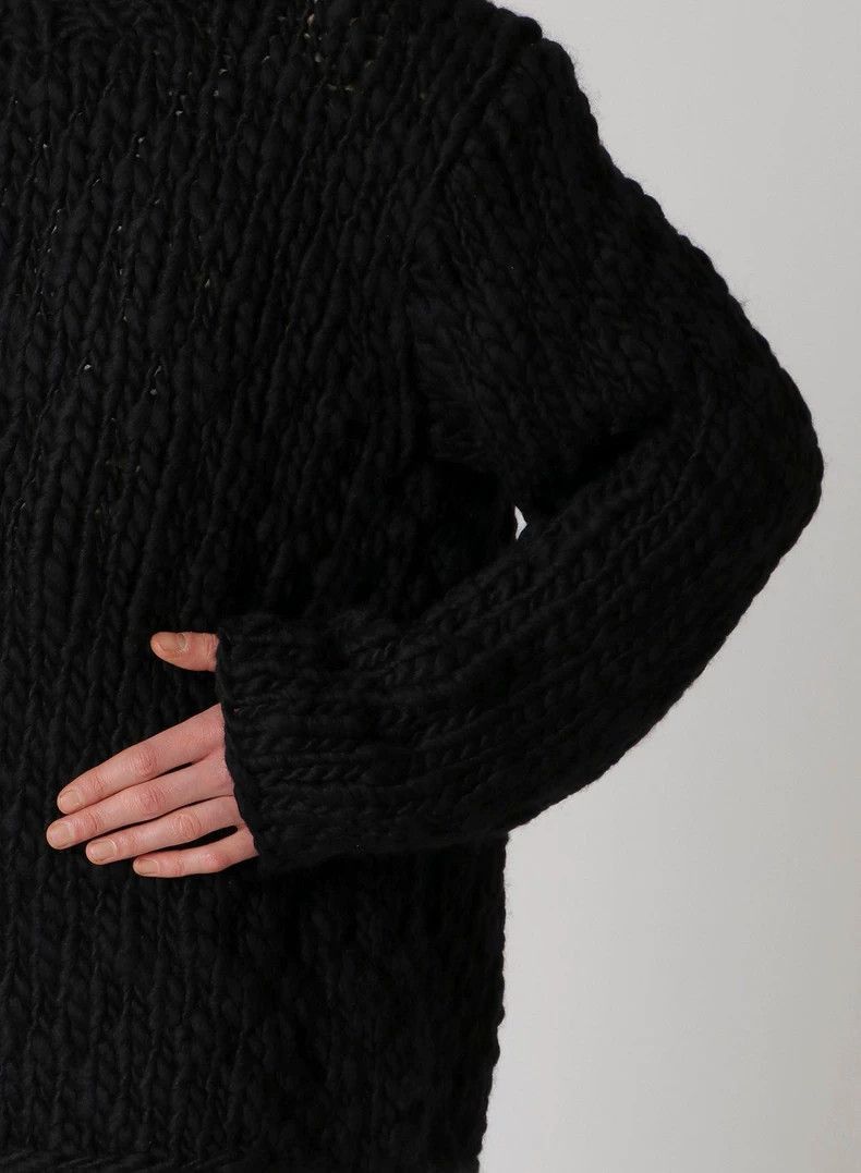 Yohji Yamamoto Thick Hand-knit Wool Sweater by Yohji Yamamoto-2505 Size US M / EU 48-50 / 2 - 4 Thumbnail