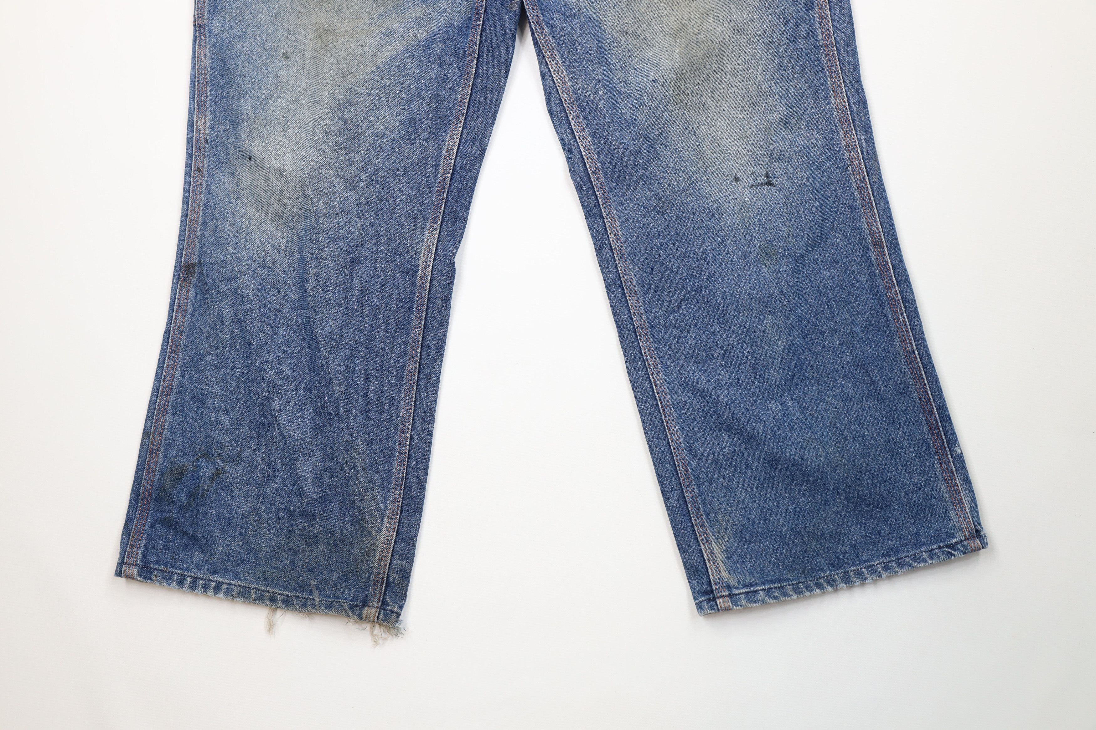 Big Mac Vintage 90s Big Mac Wide Leg Dungaree Denim Jeans Workwear Size US 40 / EU 56 - 4 Thumbnail