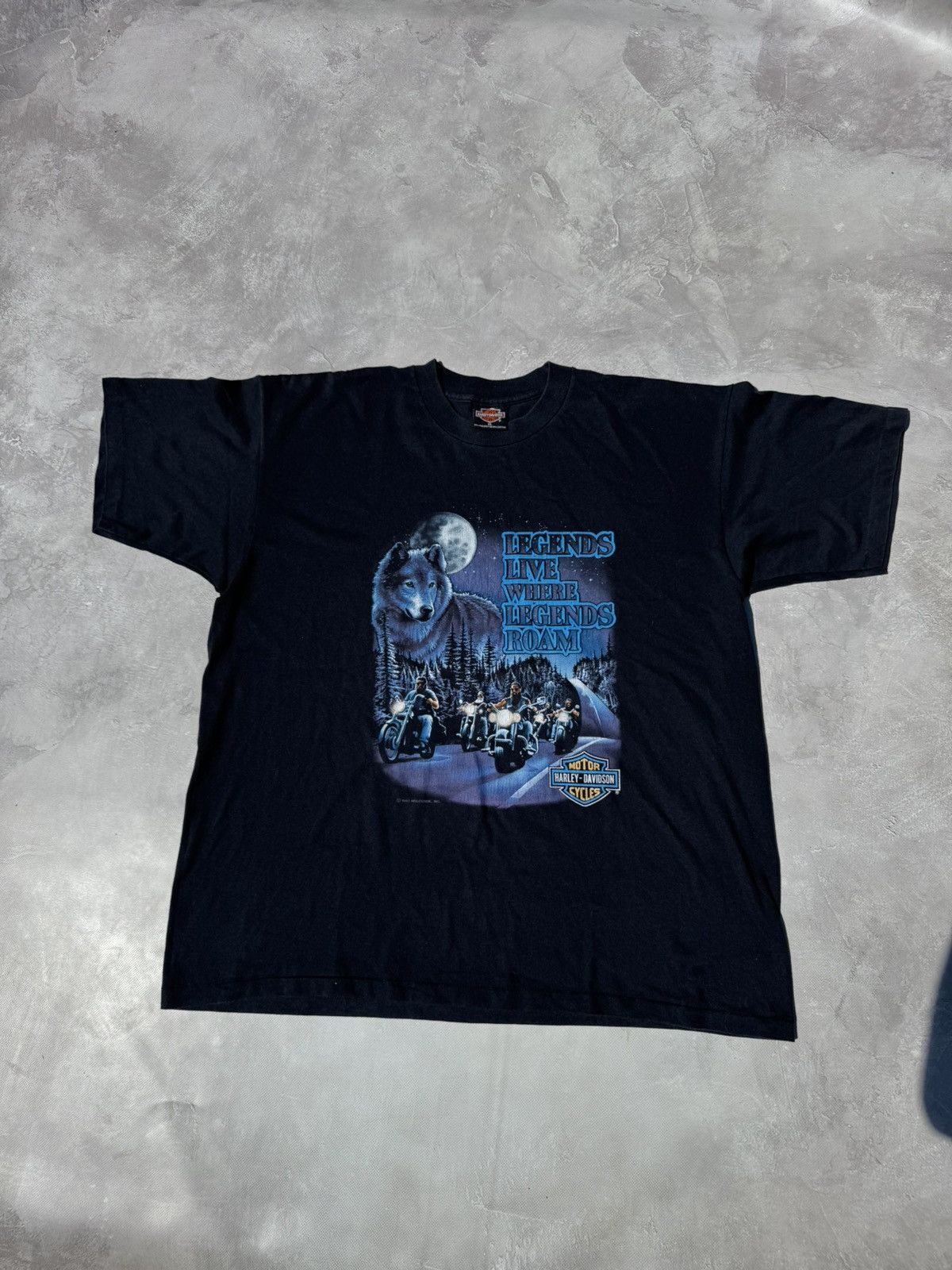 Harley Davidson Vintage 90s Harley Davidson Single Stitch tee Size US XL / EU 56 / 4 - 1 Thumbnail