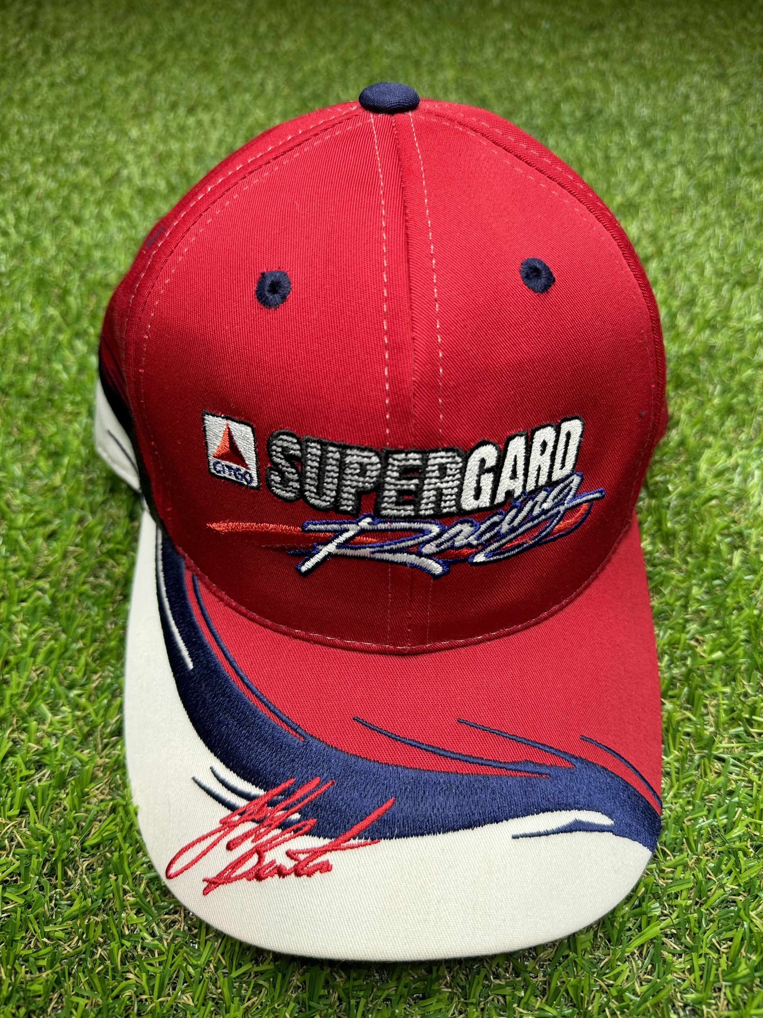 Vintage Vtg Citgo Supergard Racing Red White & Blue Snapback Size ONE SIZE - 1 Thumbnail