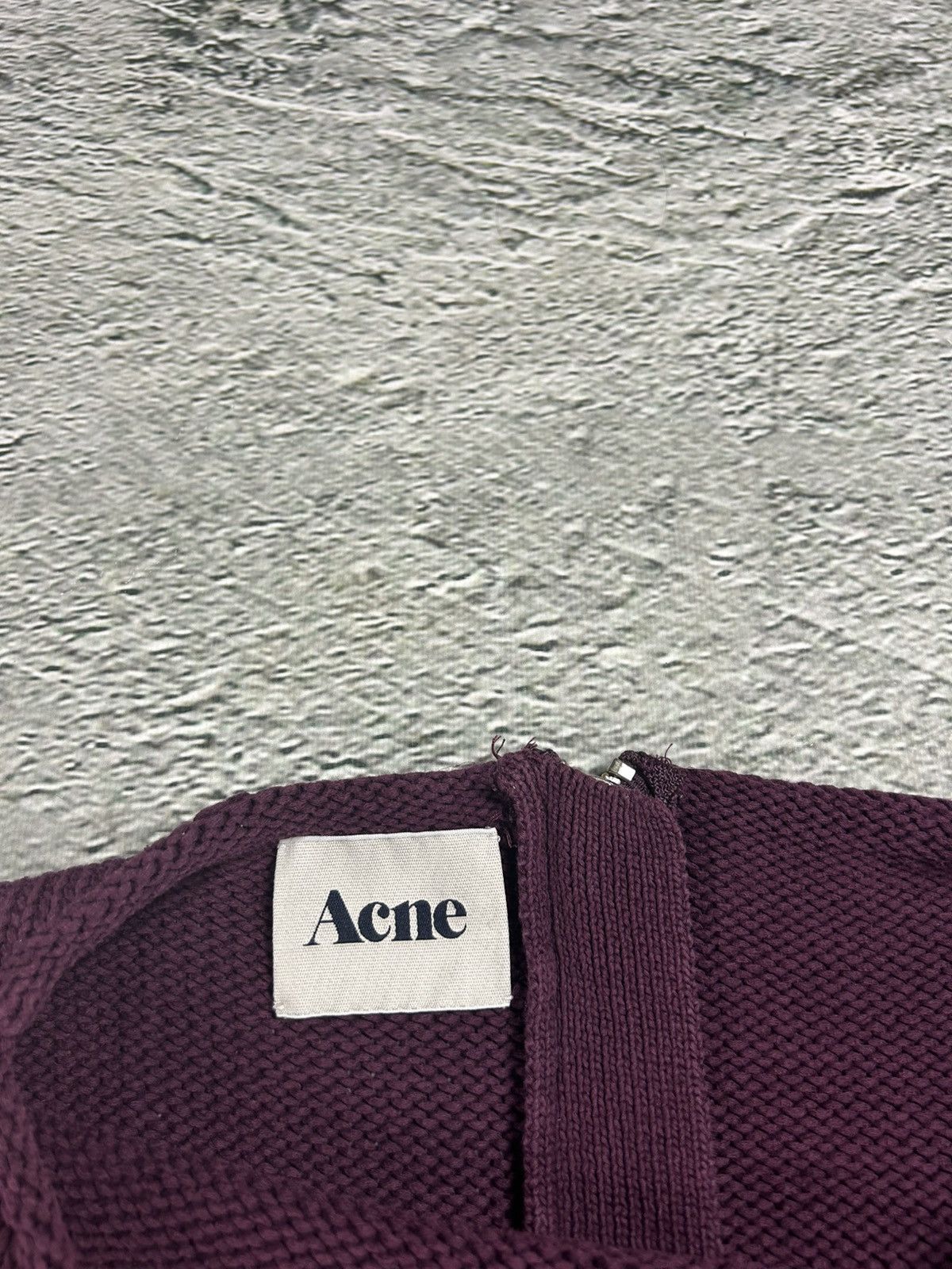 Acne Studios Acne Studios sweater shore ctn aw11 purple zip knit Size US M / EU 48-50 / 2 - 2 Thumbnail