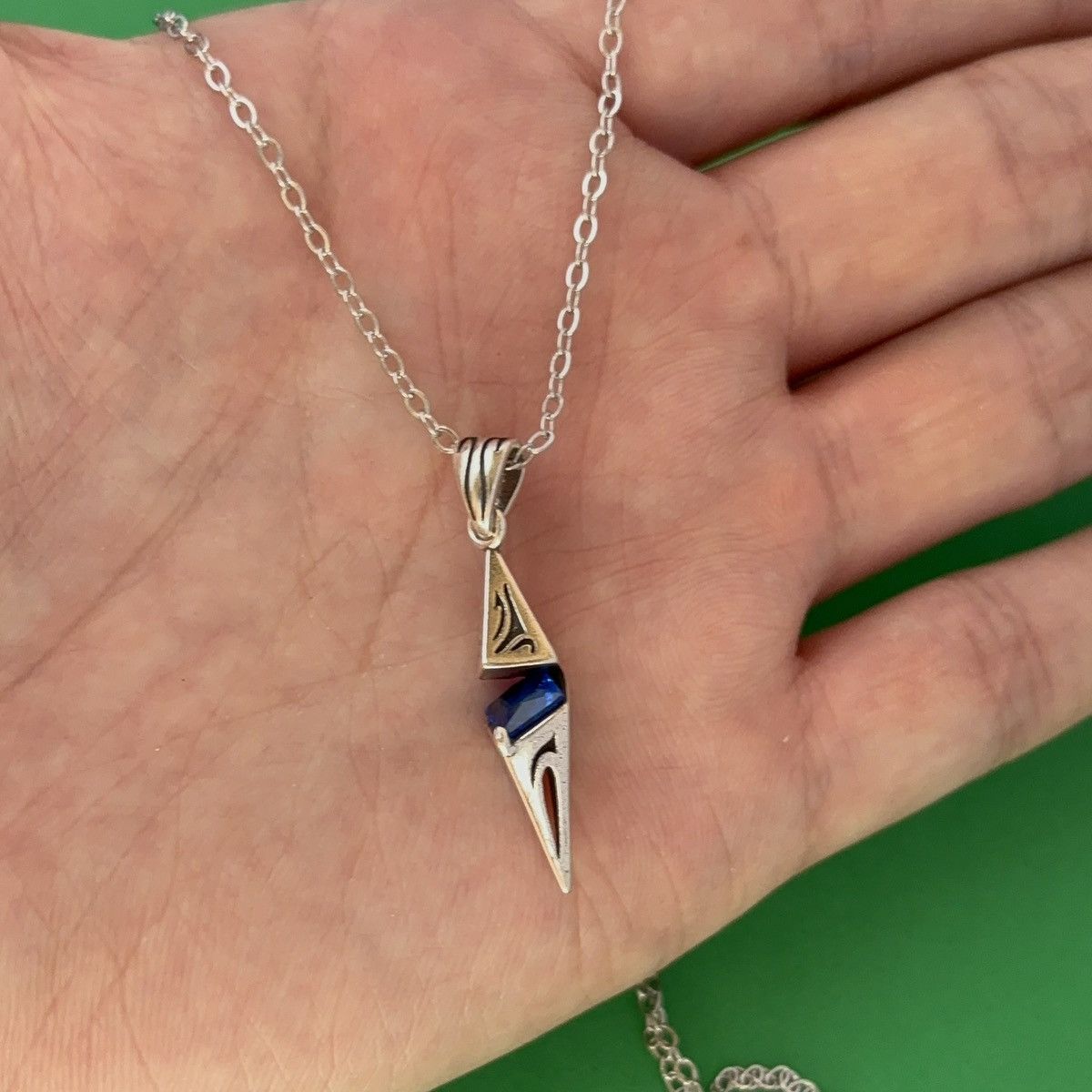 Other Geometric Rhombus Pendant Necklace for Men Women Size ONE SIZE - 4 Thumbnail
