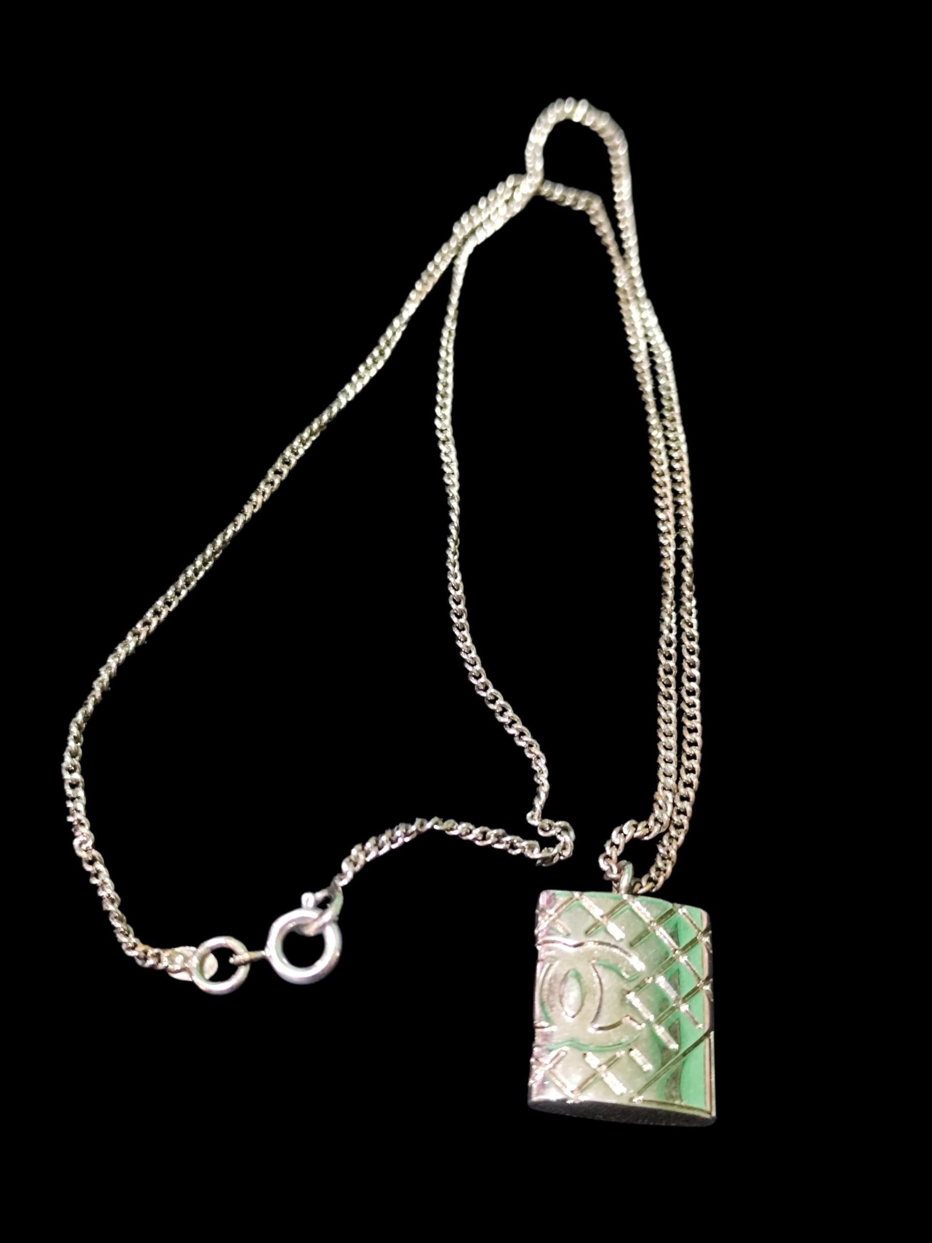 Chanel Chanel Matelasse Coco Mark Cambon Pendant Silver Metal Size ONE SIZE - 1 Thumbnail