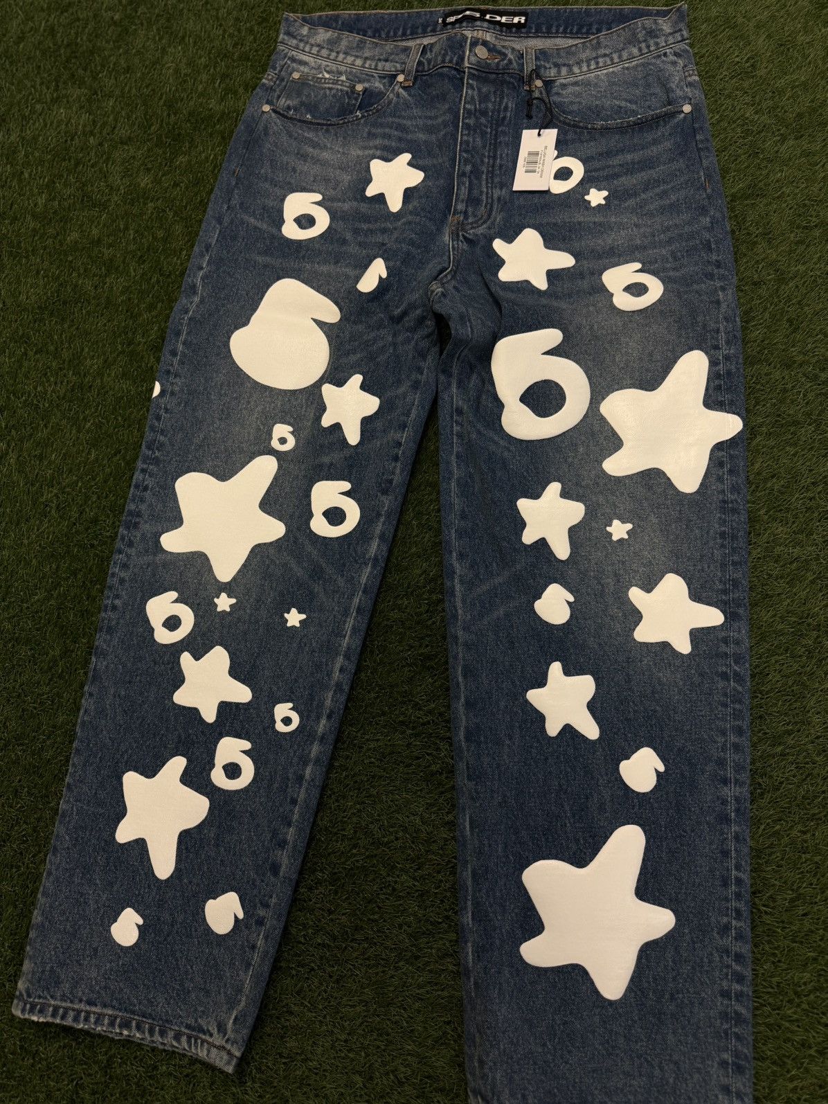 Sp5der Sp5der Worldwide Jean Beluga Denim Pants Size 34 (NEW) Size US 34 / EU 50 - 3 Thumbnail