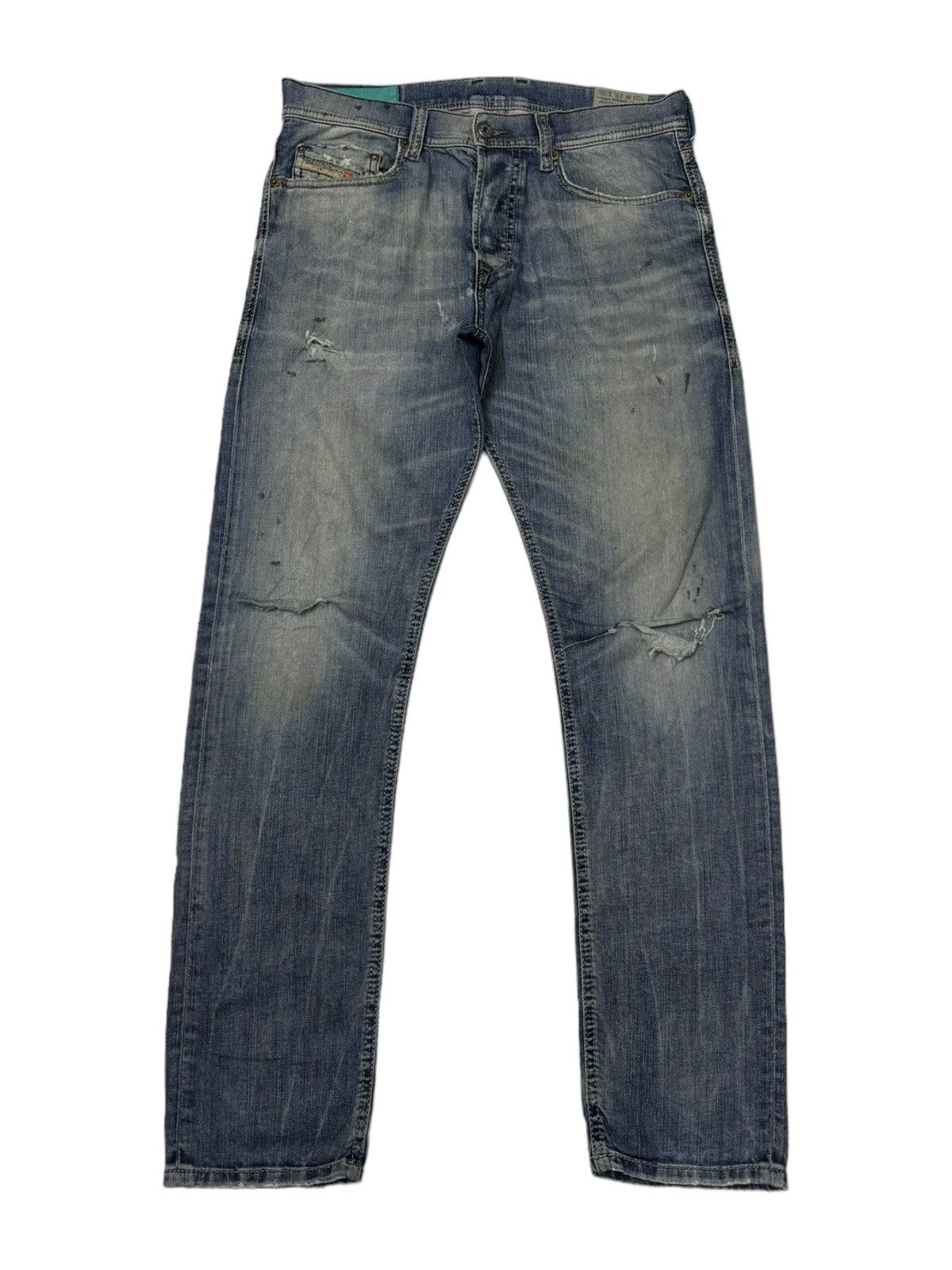 Diesel DIESEL DISTRESS SLIM CARROT DENIM JEANS Size US 32 / EU 48 - 1 Thumbnail